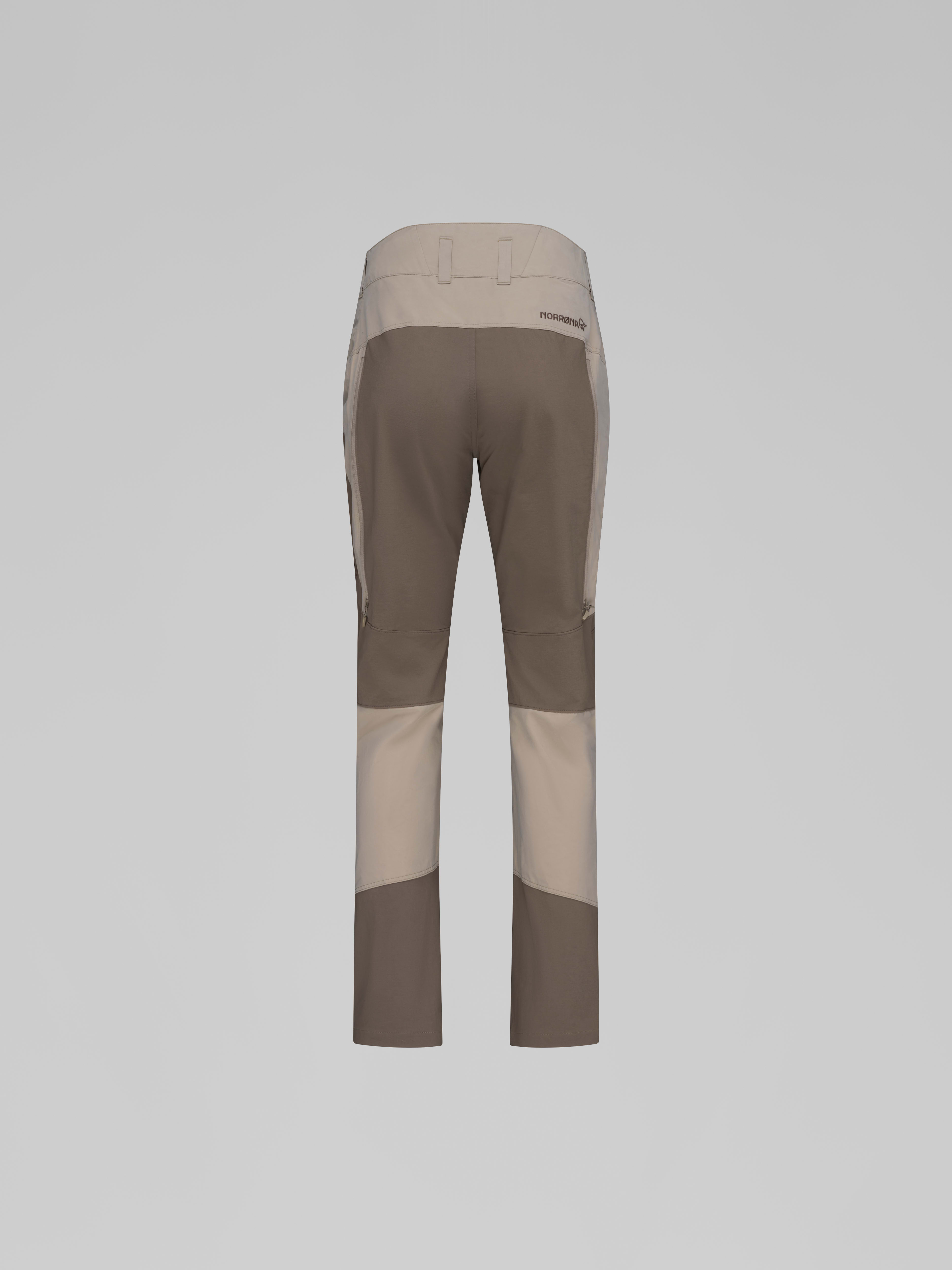 Packshot back image of femund cotton flex1 light Pants Winter Twig/Bungee cord