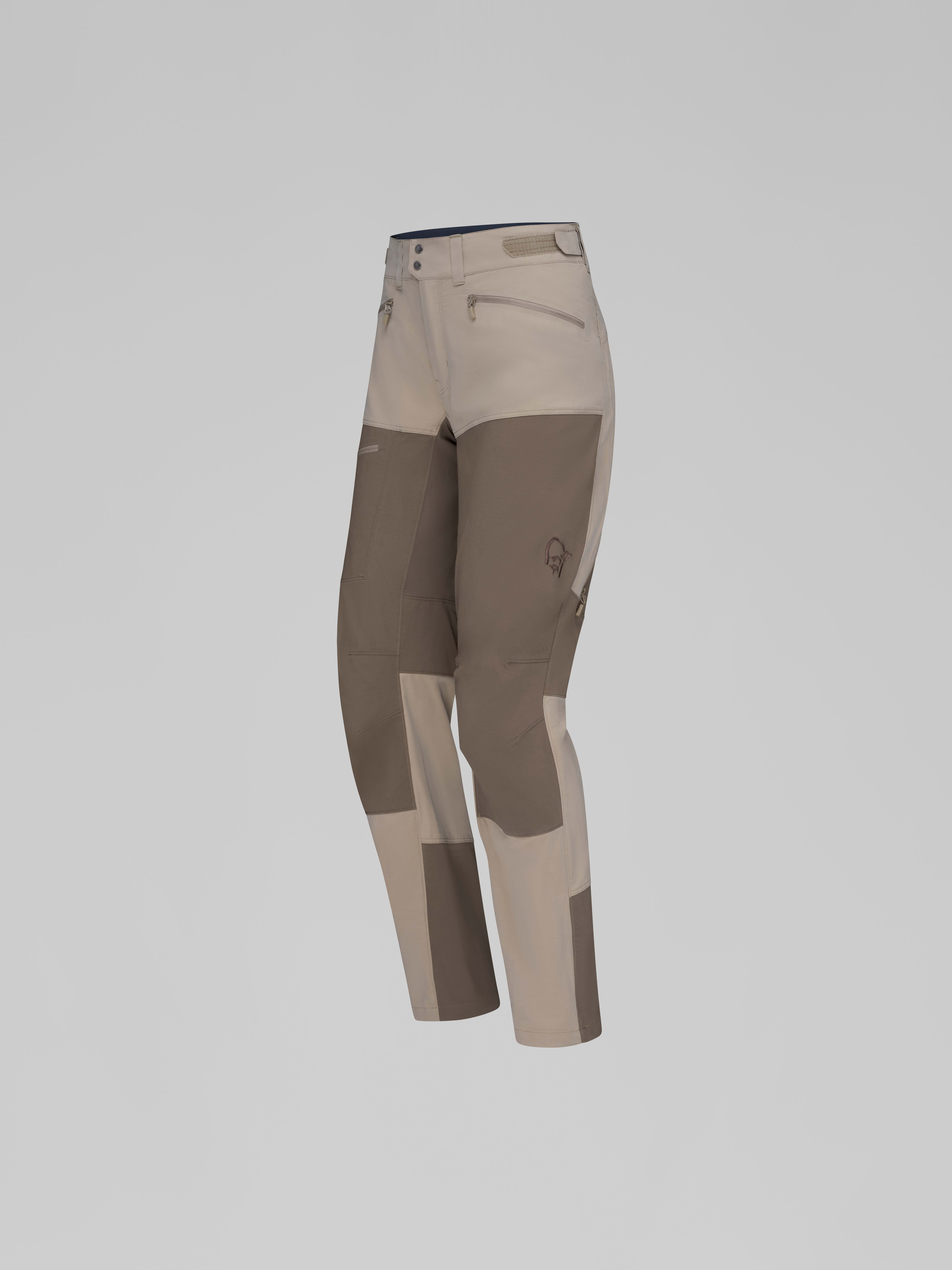 Packshot front left image of femund cotton flex1 light Pants Winter Twig/Bungee cord