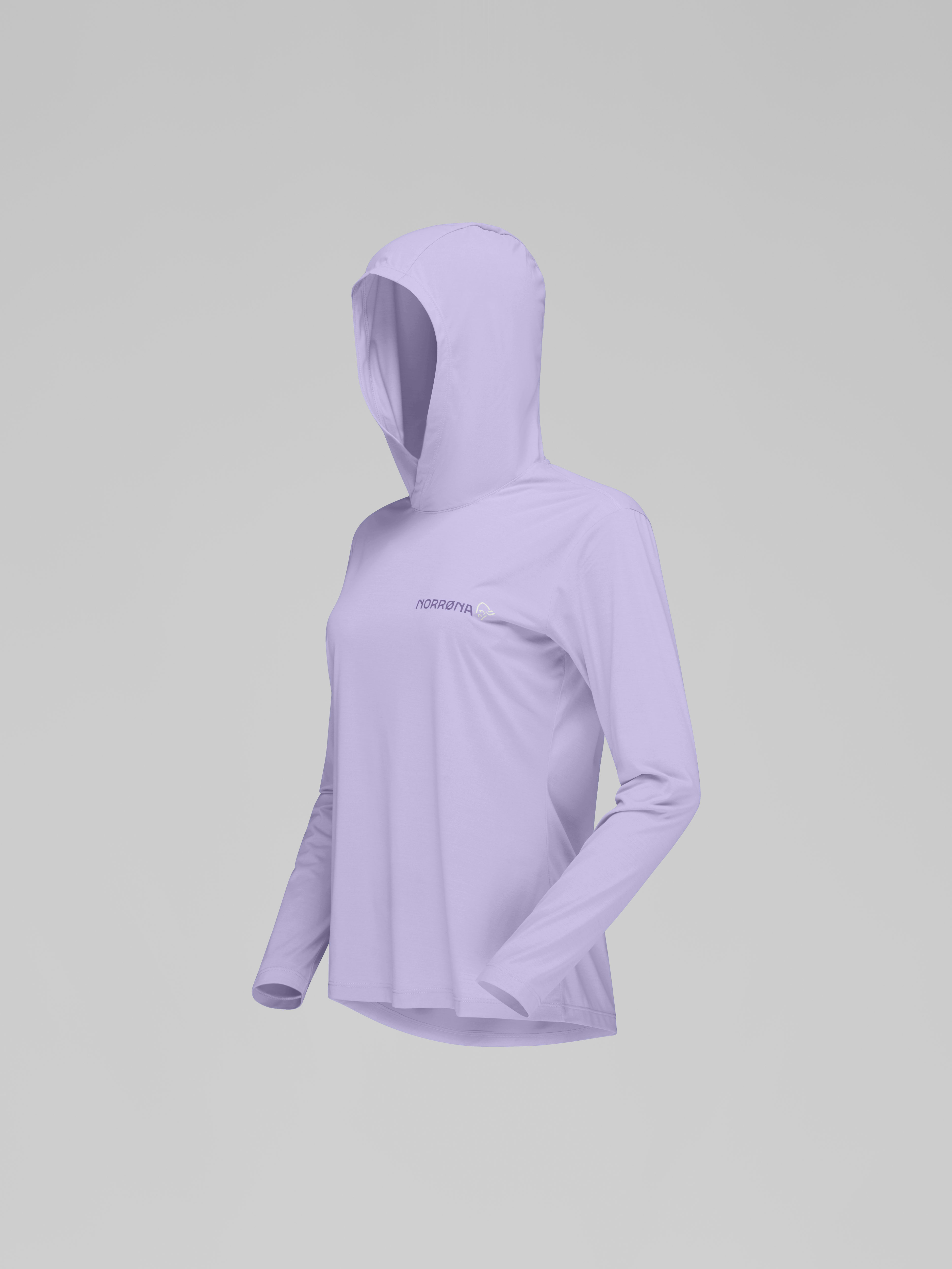 Packshot front left image of femund tech Hood Heirloom Lilac