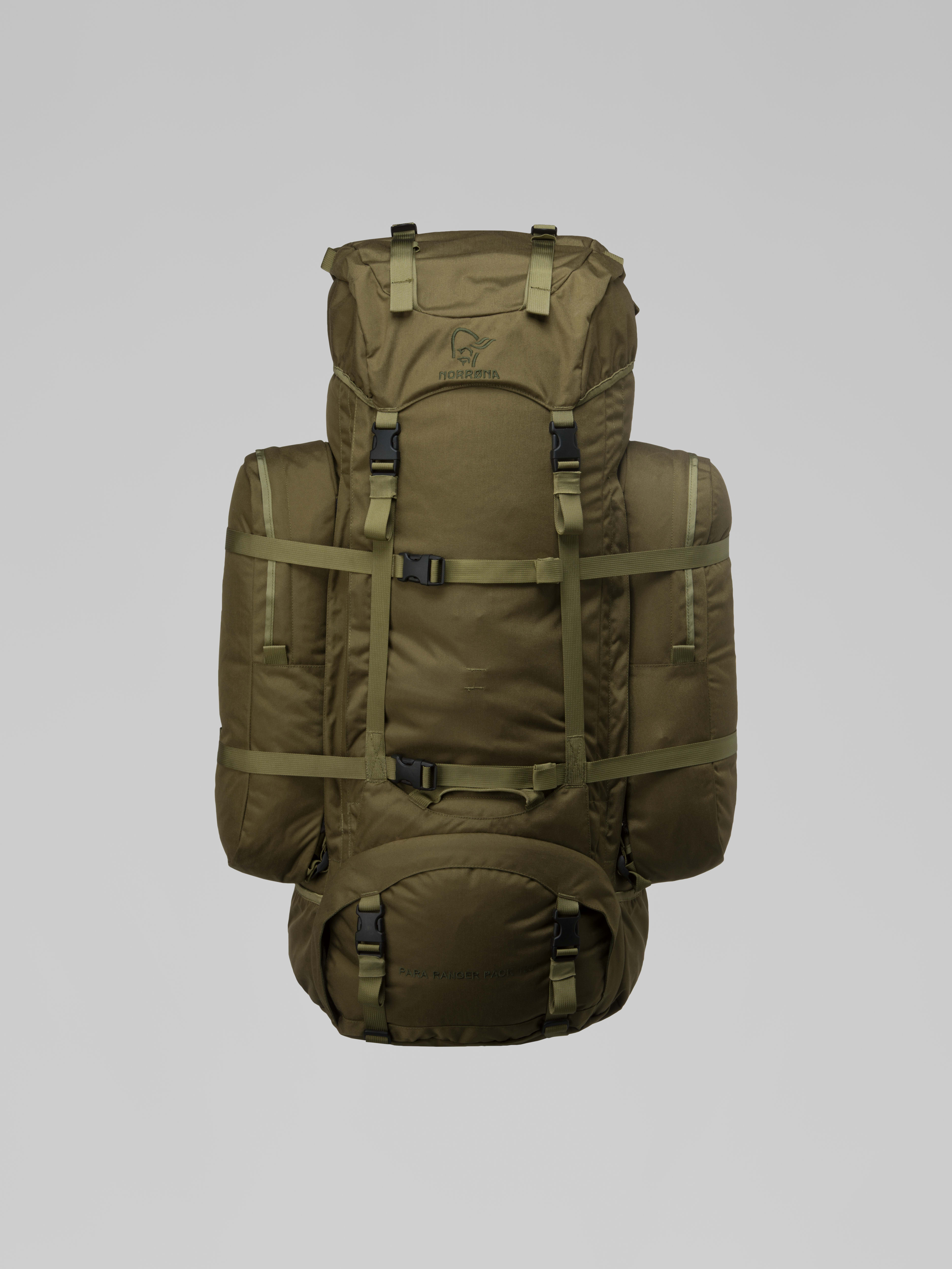 Packshot front image of recon para ranger 120L synkron Pack Green