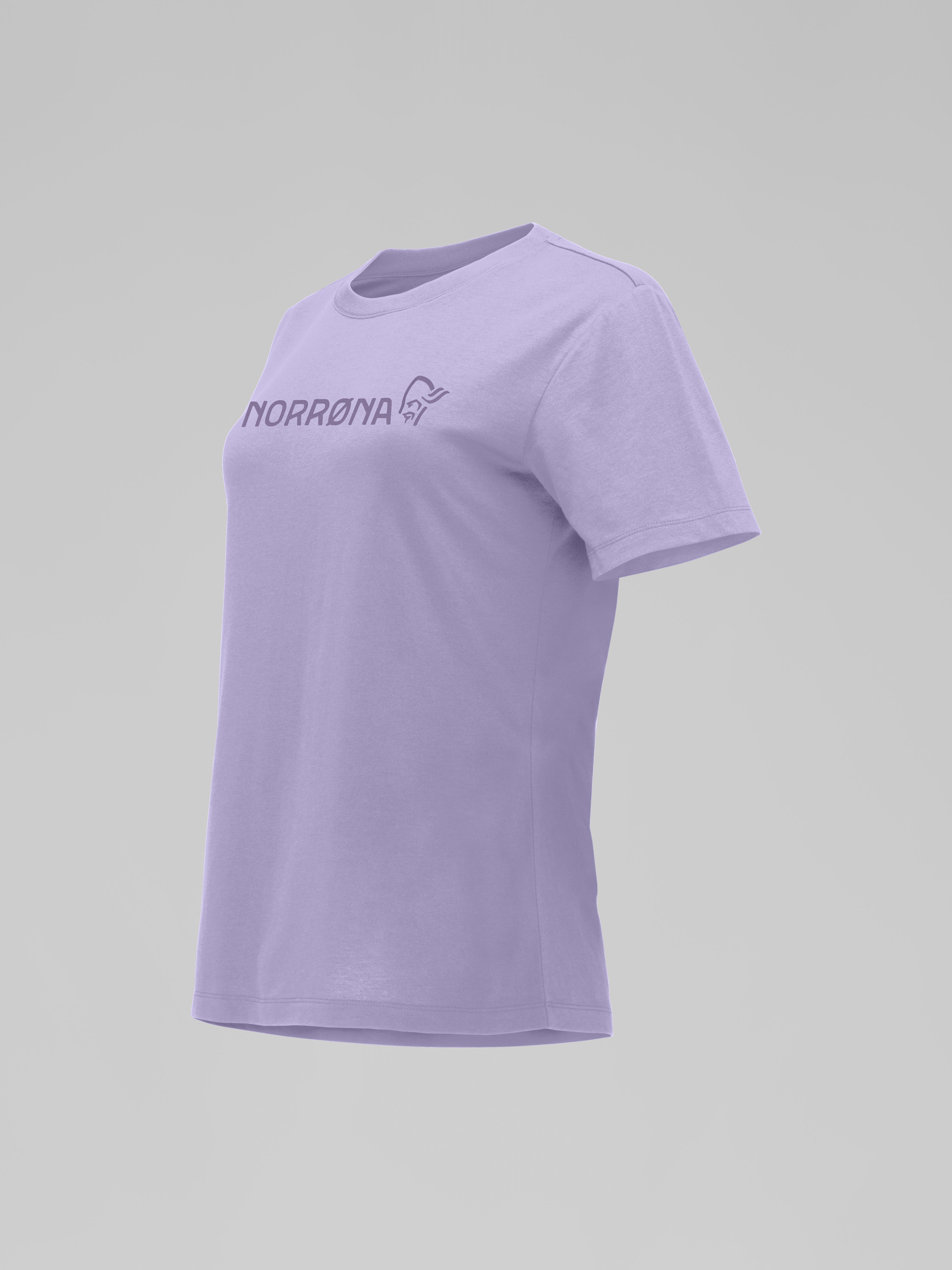 Packshot front left image of 29 cotton Norrøna viking T-shirt Heirloom Lilac
