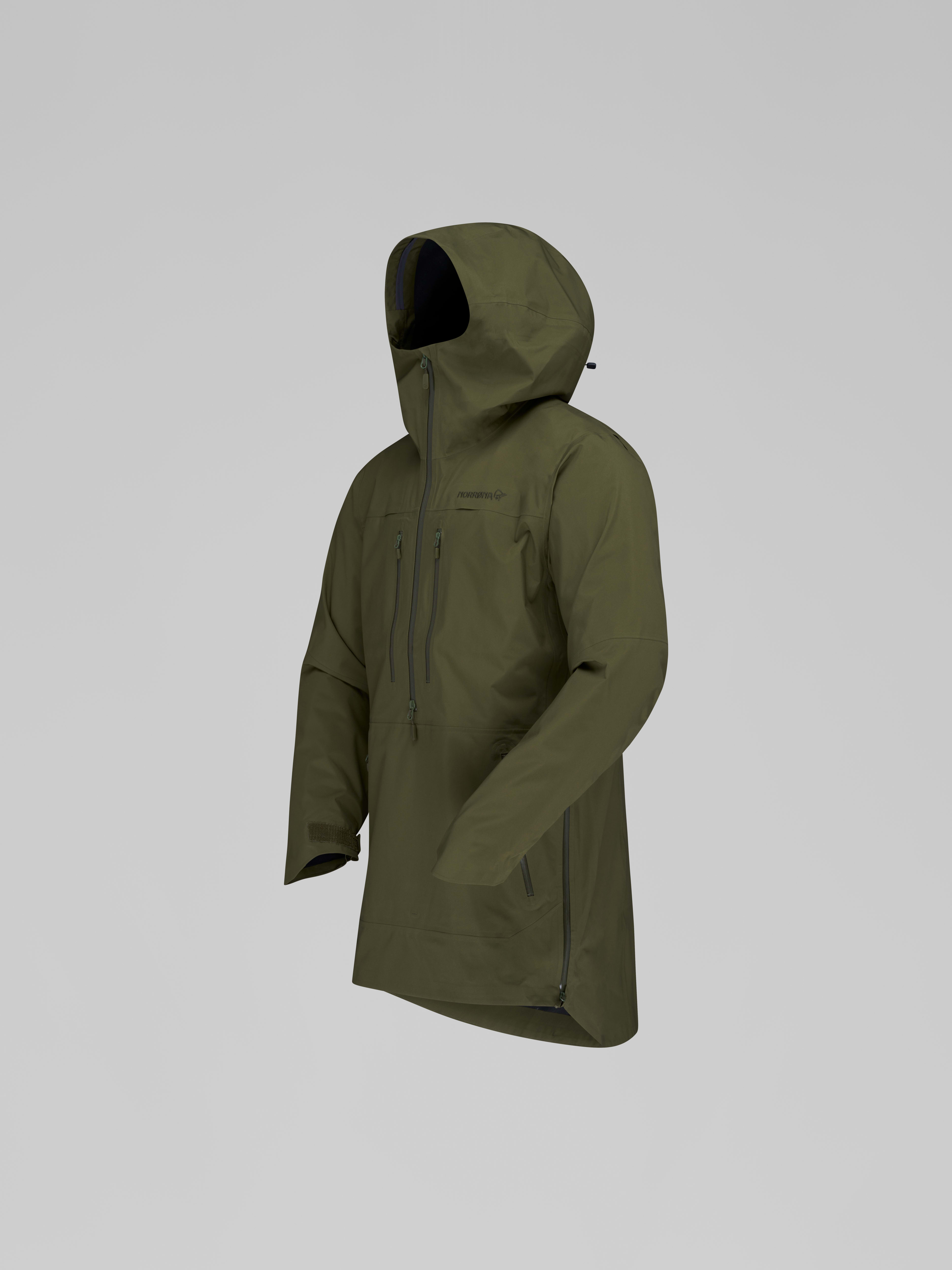 Packshot front left image of kvinnherad dri3 Parka Olive Night