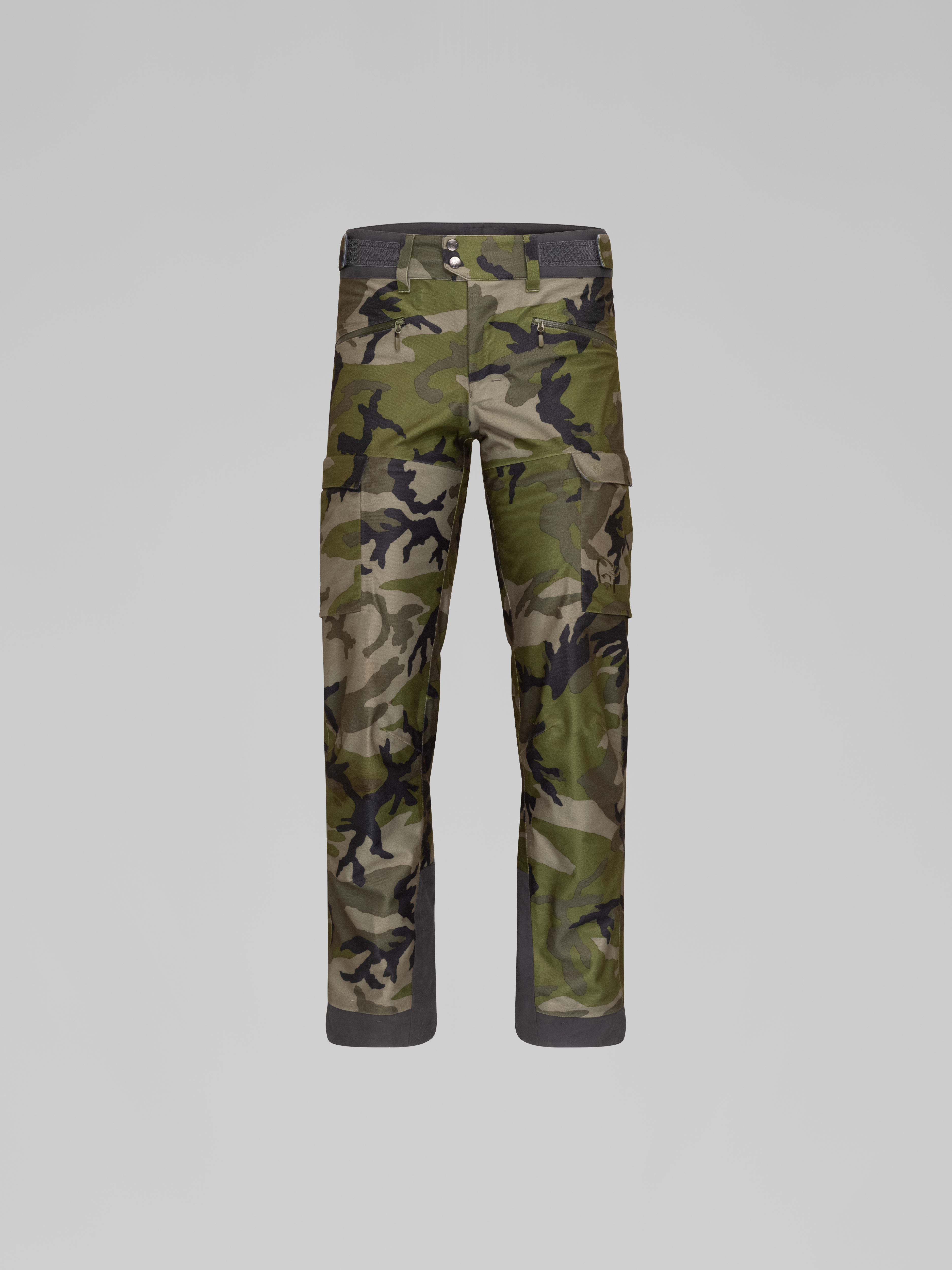 Packshot front image of kvinnherad Gore-Tex Pants Green Camo