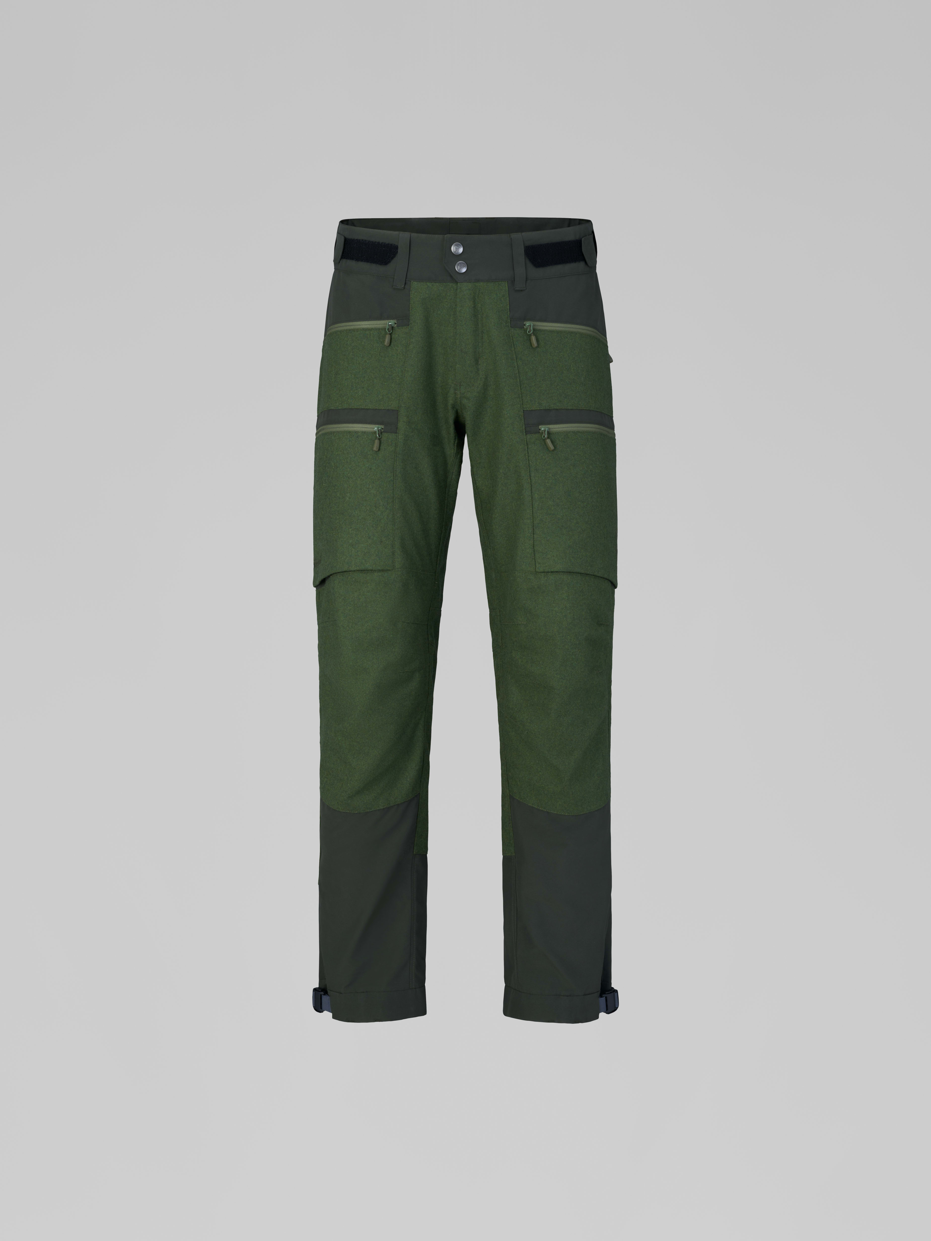 Packshot front image of kvinnherad wool Pants Olive Night