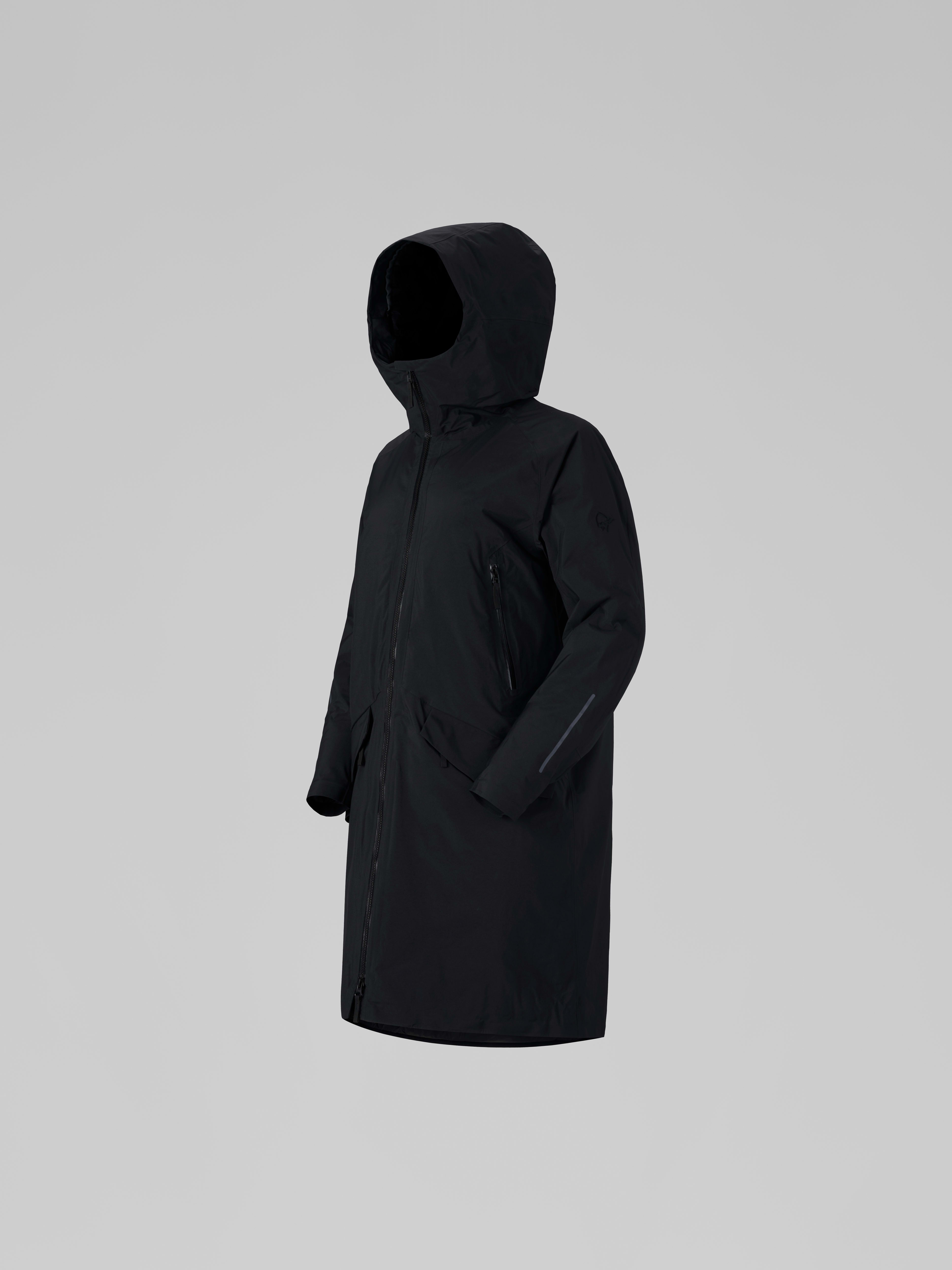 Packshot front left image of oslo Gore-Tex thermo160 Parka Caviar Black
