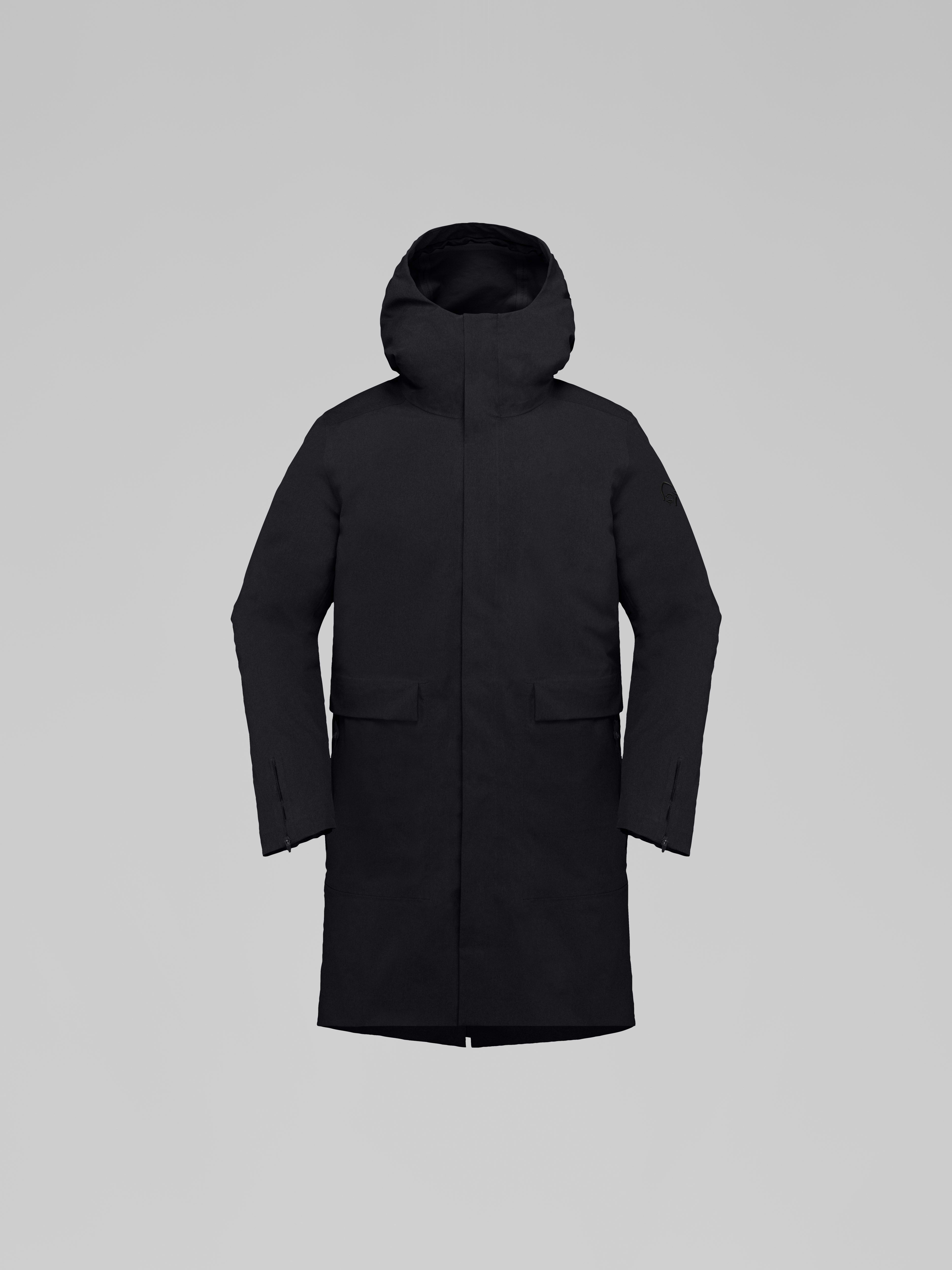 Packshot front image of oslo Gore-Tex down850 Parka Caviar Black