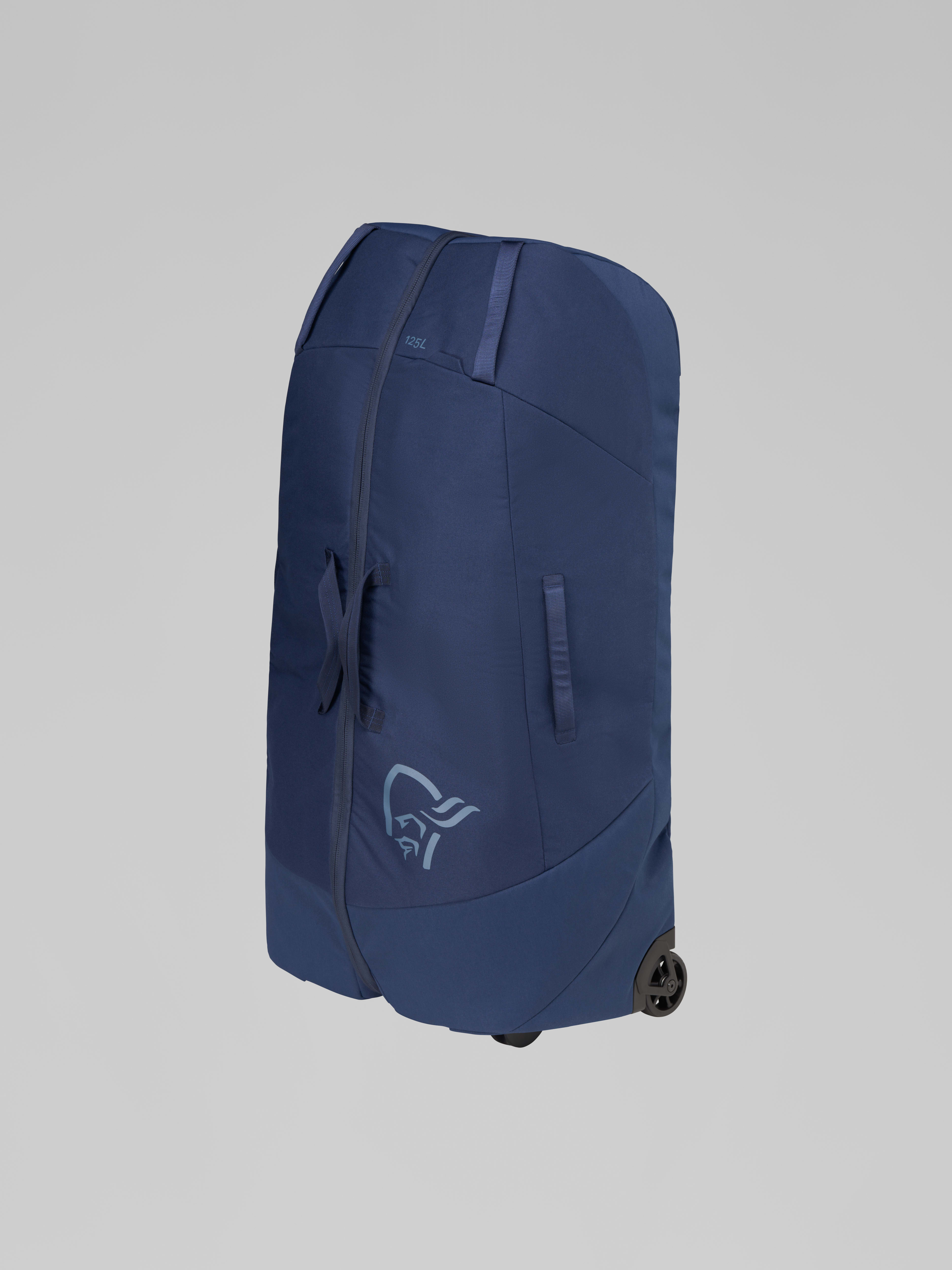 Packshot front image of norrona dividable 125L Trolley Bag Indigo Night Blue