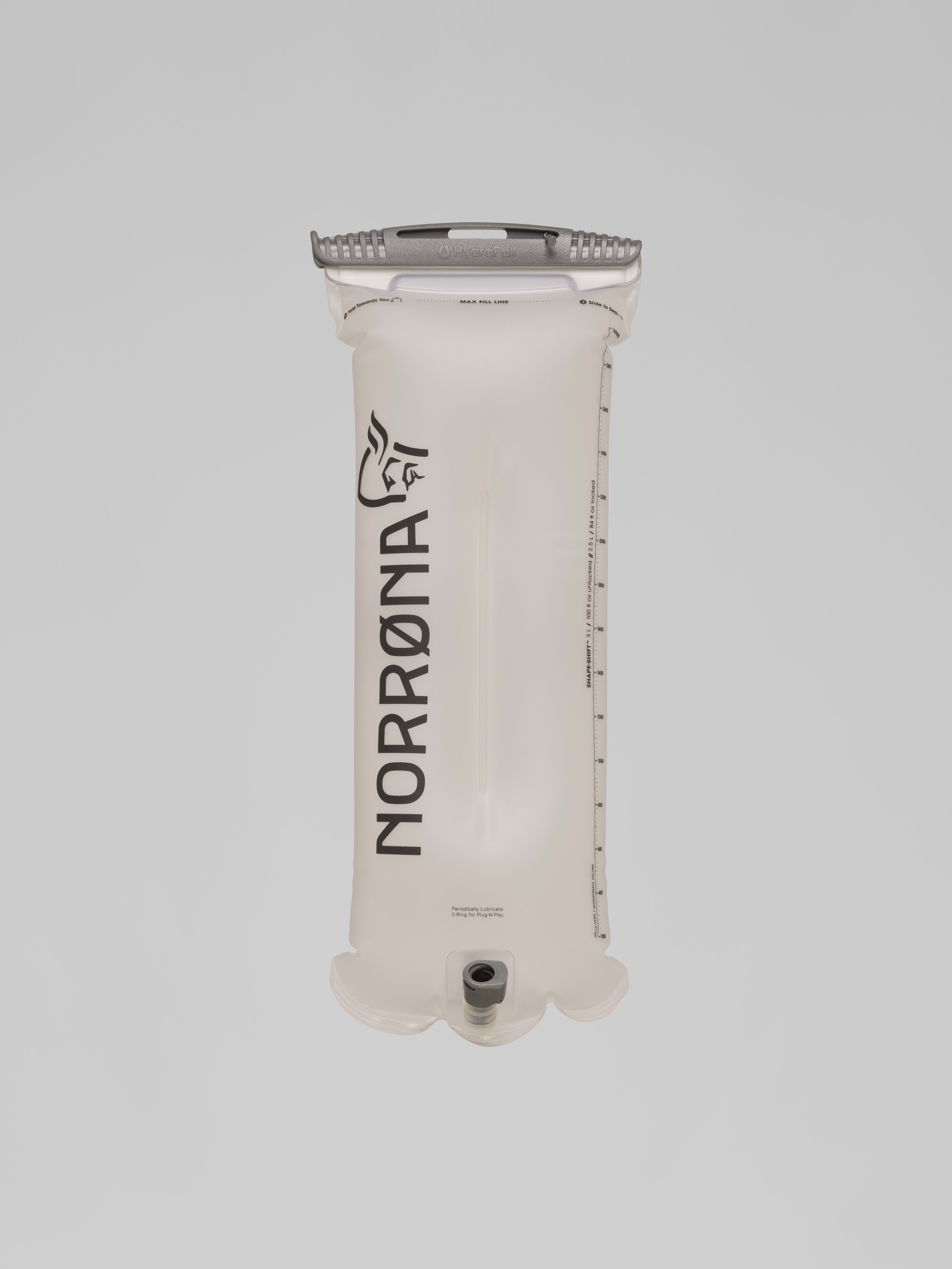 Packshot back image of norrona drinking system 3L Drinking system Transparent