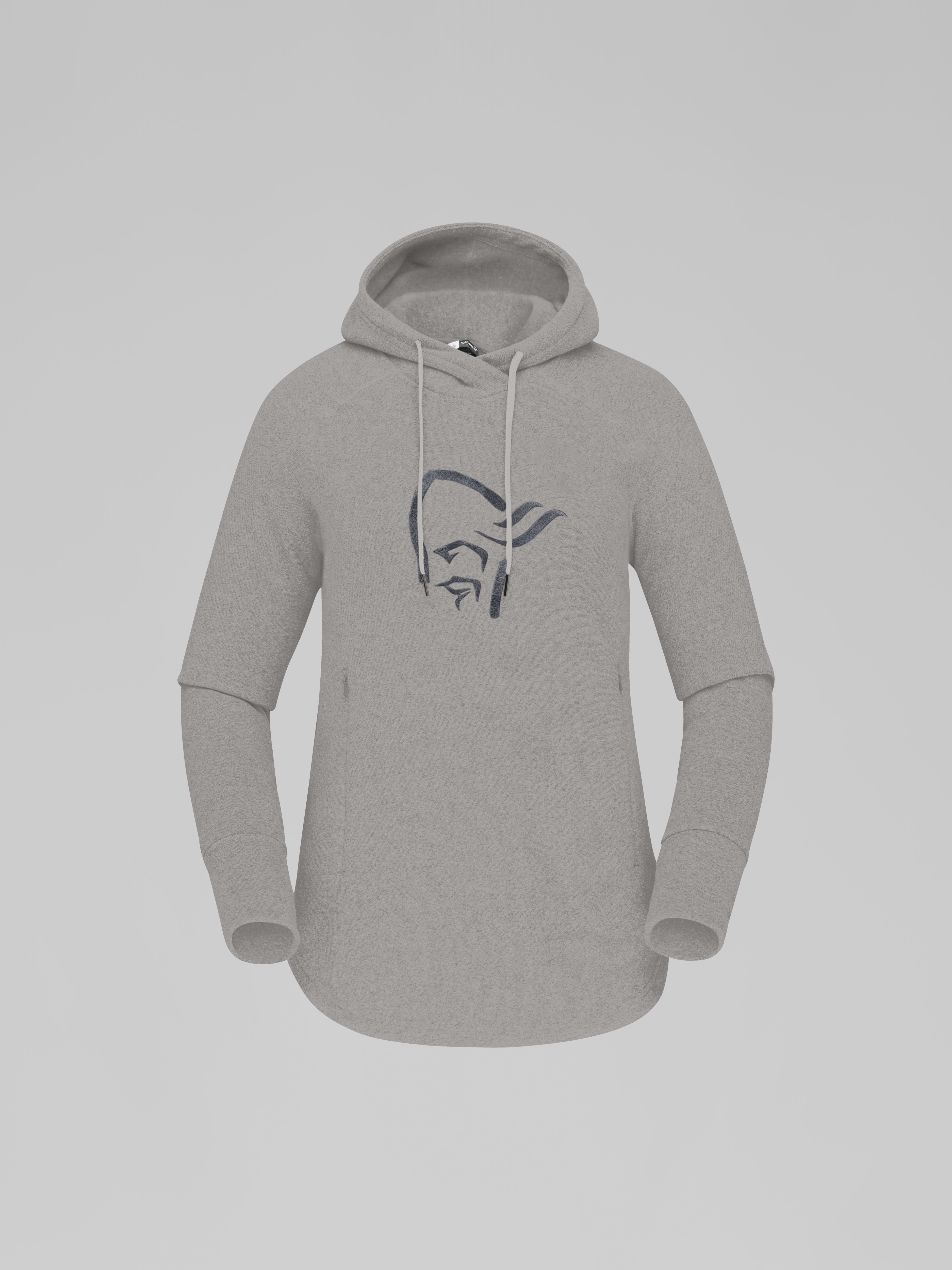Packshot front image of norrona warm2 Hood Drizzle Melange