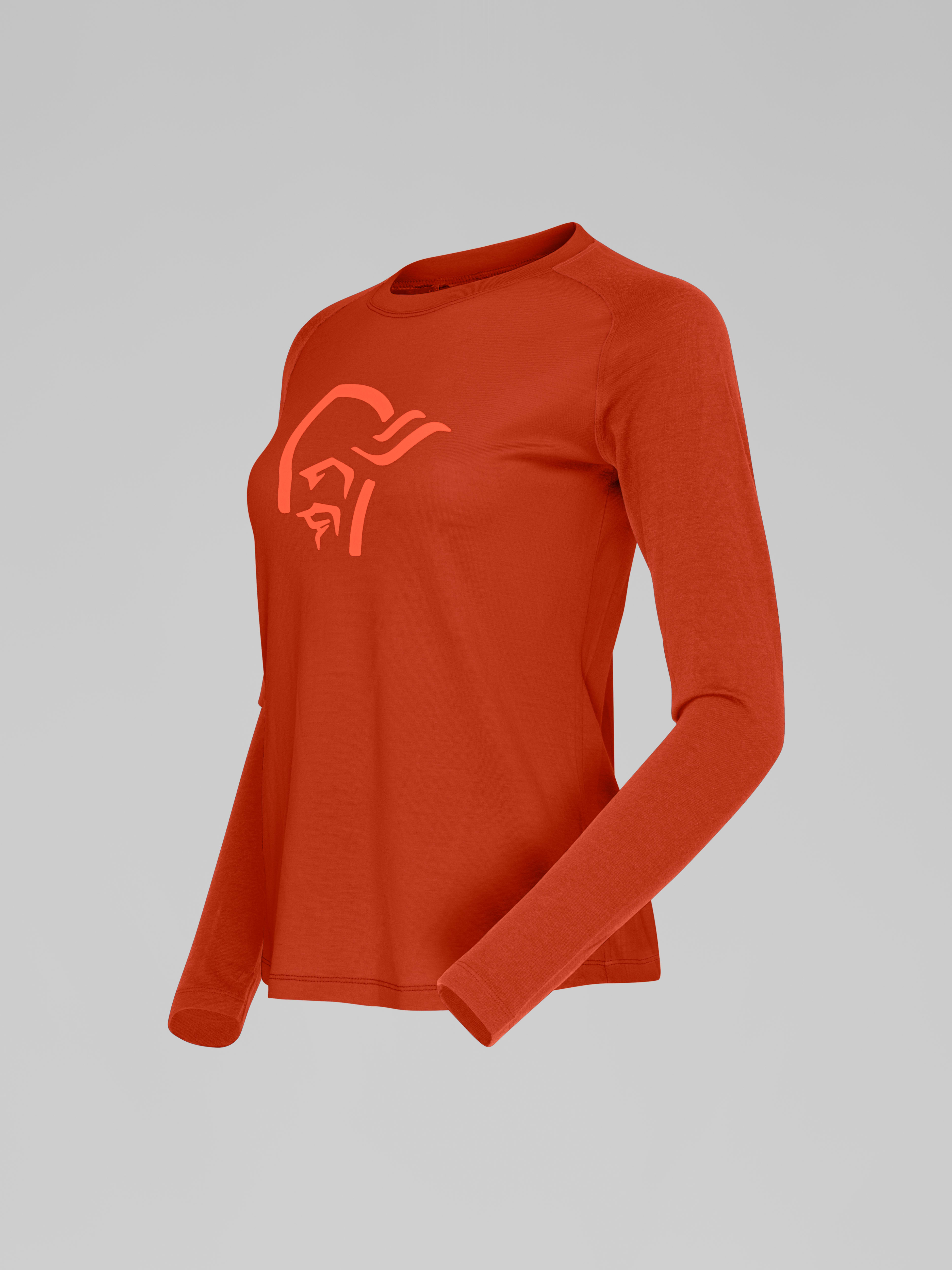 Packshot front left image of norrona pureUll Long sleeve Rooibos Tea