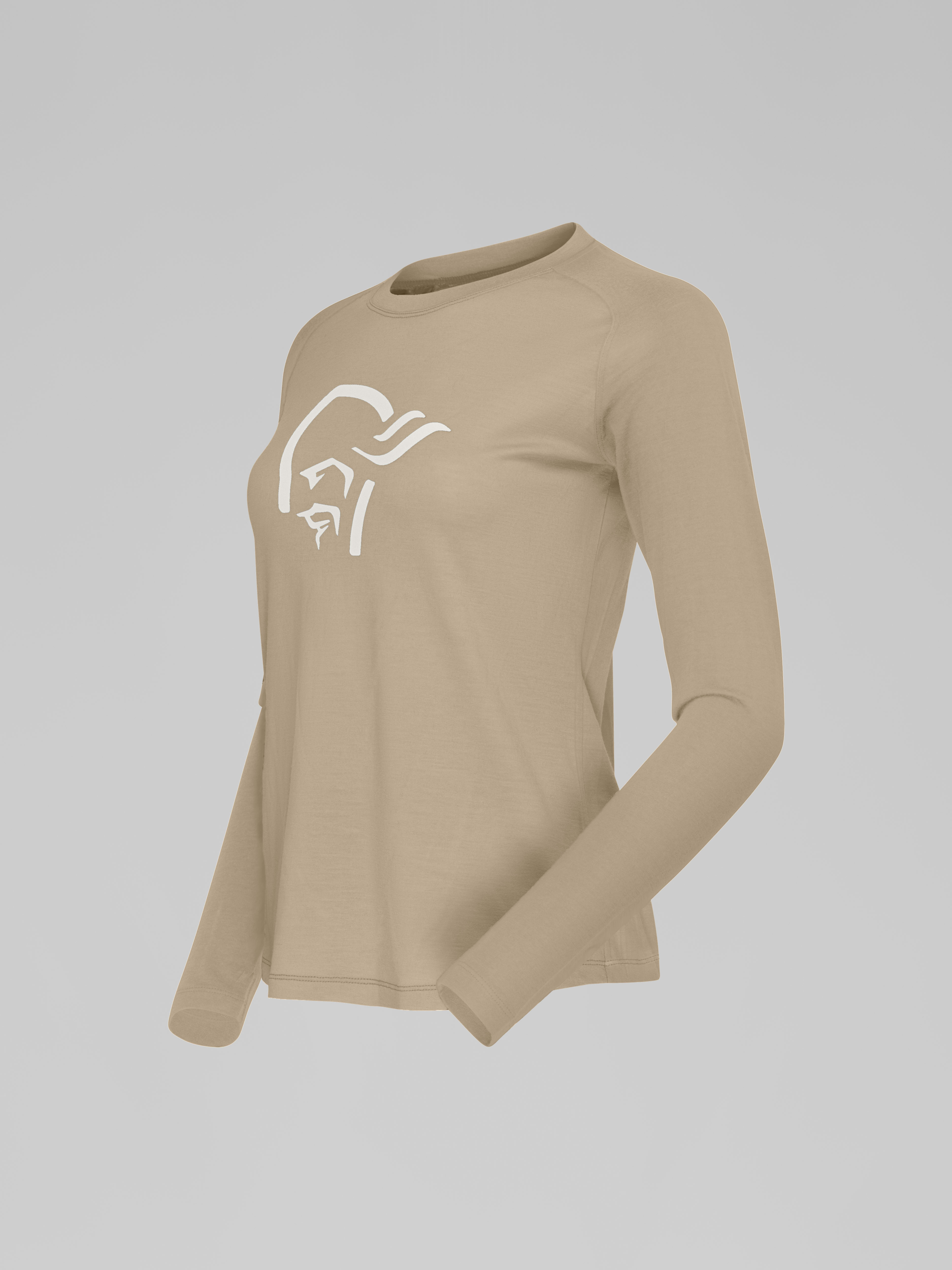Packshot front left image of norrona pureUll Long sleeve Winter Twig