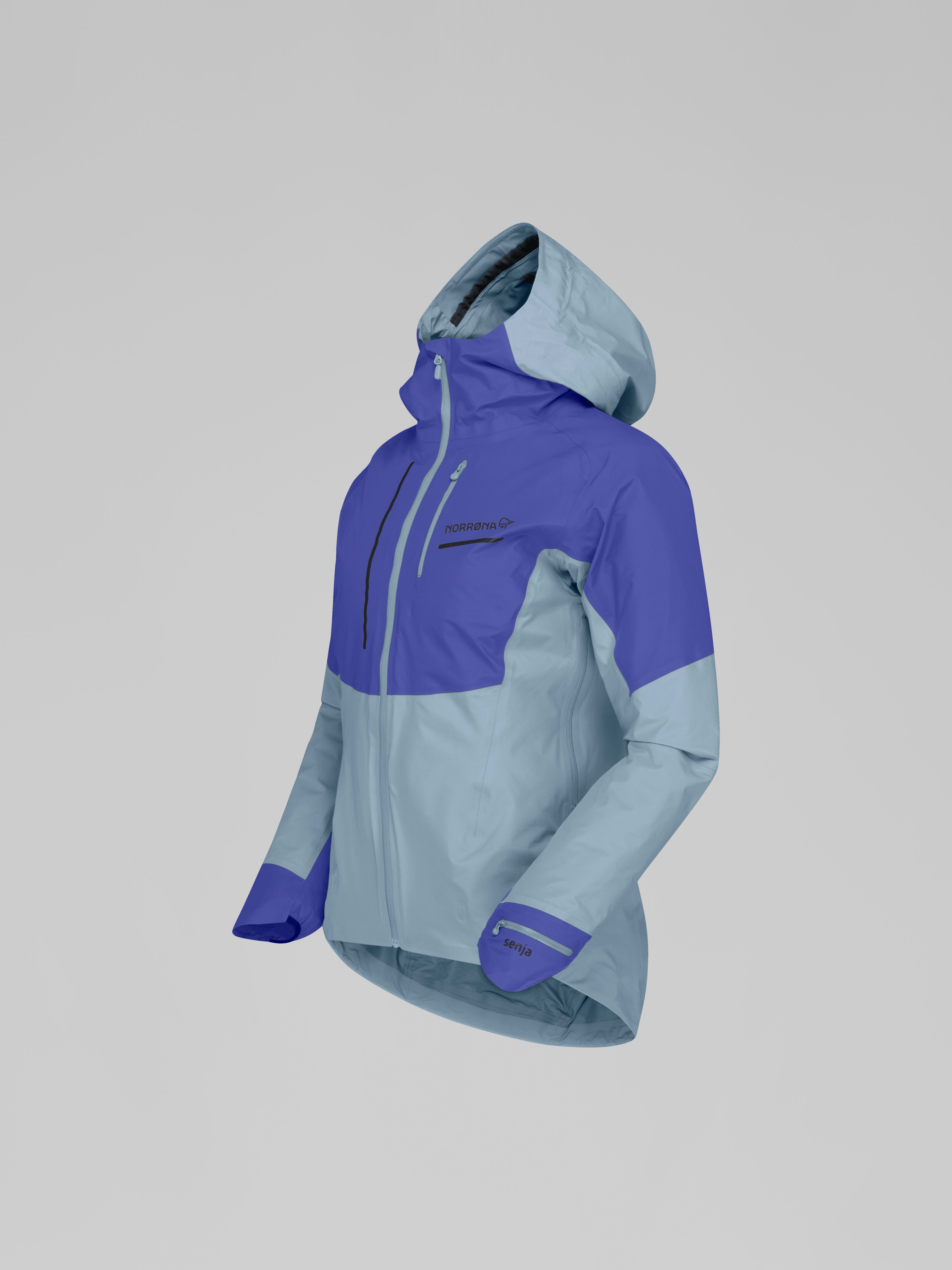 Packshot front left image of senja Gore-Tex Active Jacket Royal Blue/Blue Fog
