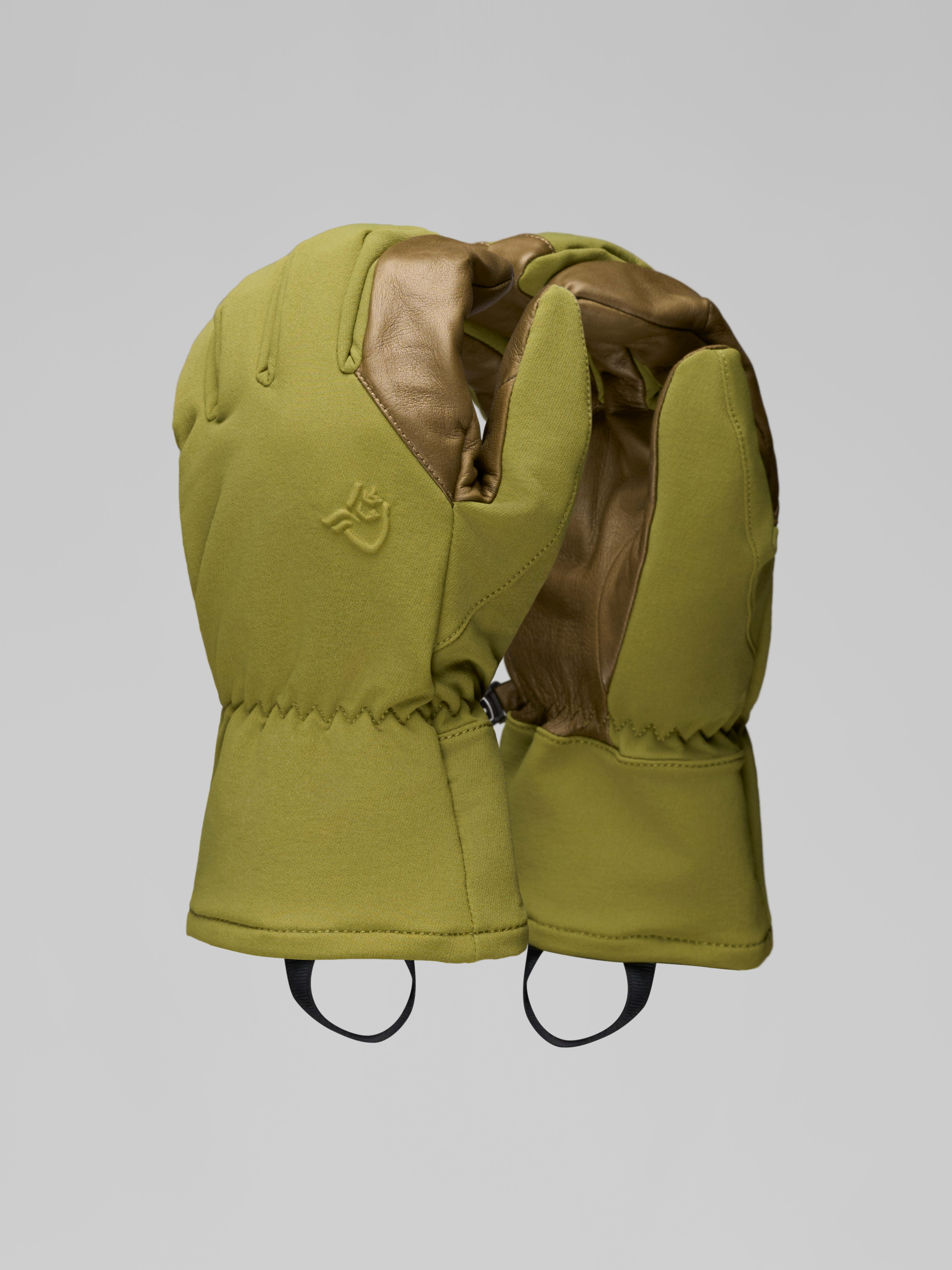 Packshot front image of finnskogen dri Gloves Forest Green