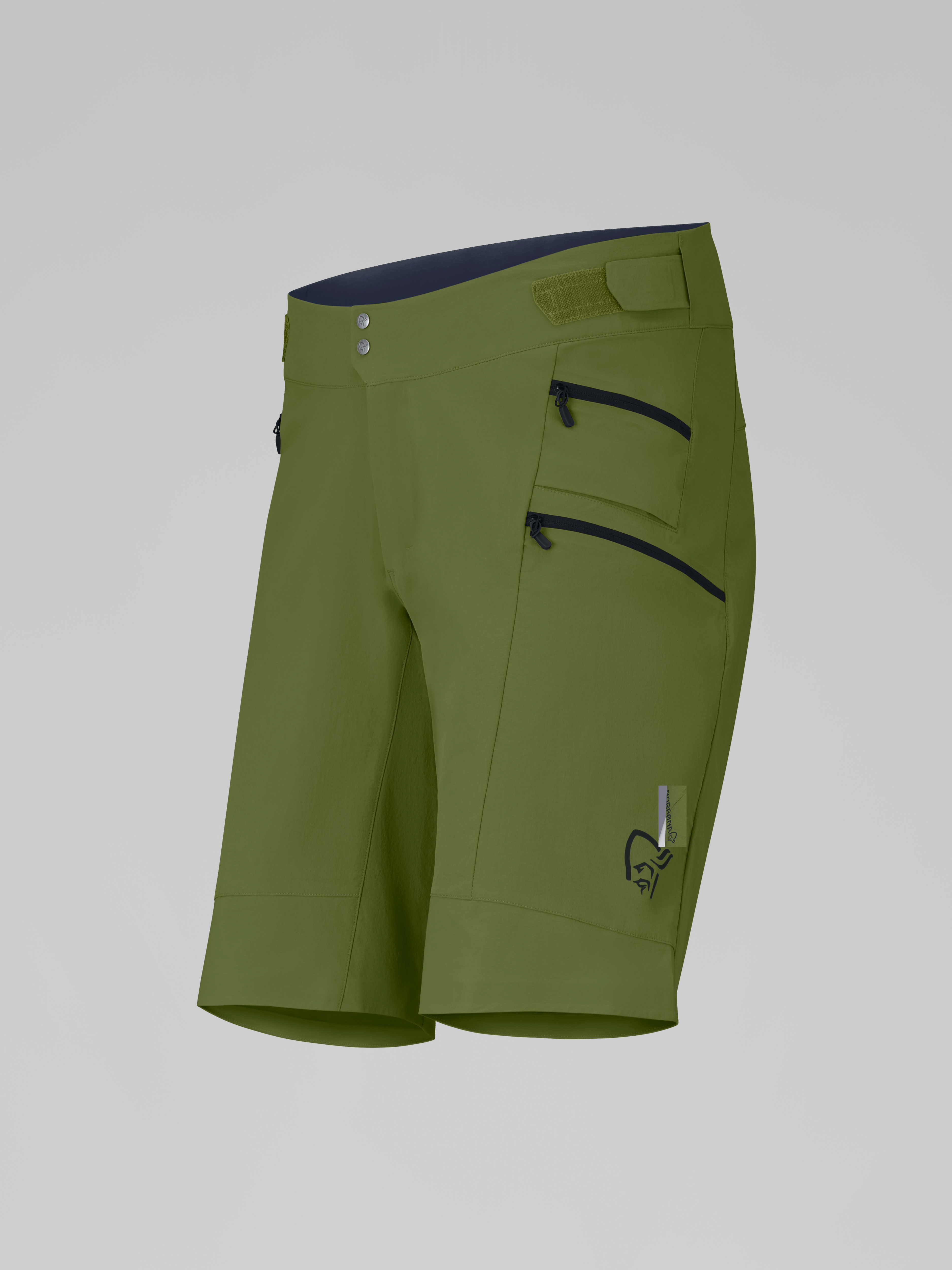 Packshot front left image of fjora flex1 tech Shorts Pesto