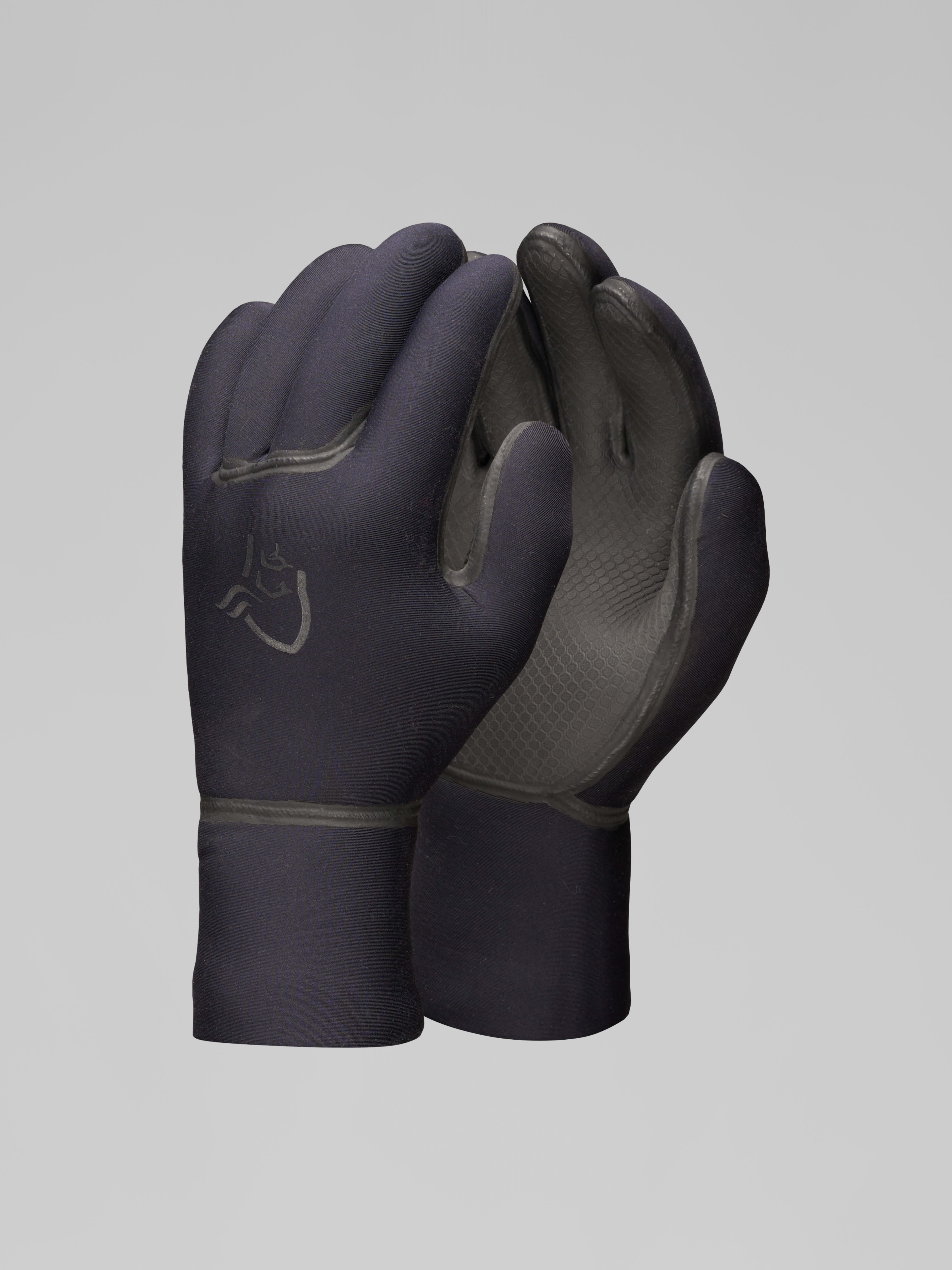 Packshot front image of unstad 5mm Gloves Caviar Black