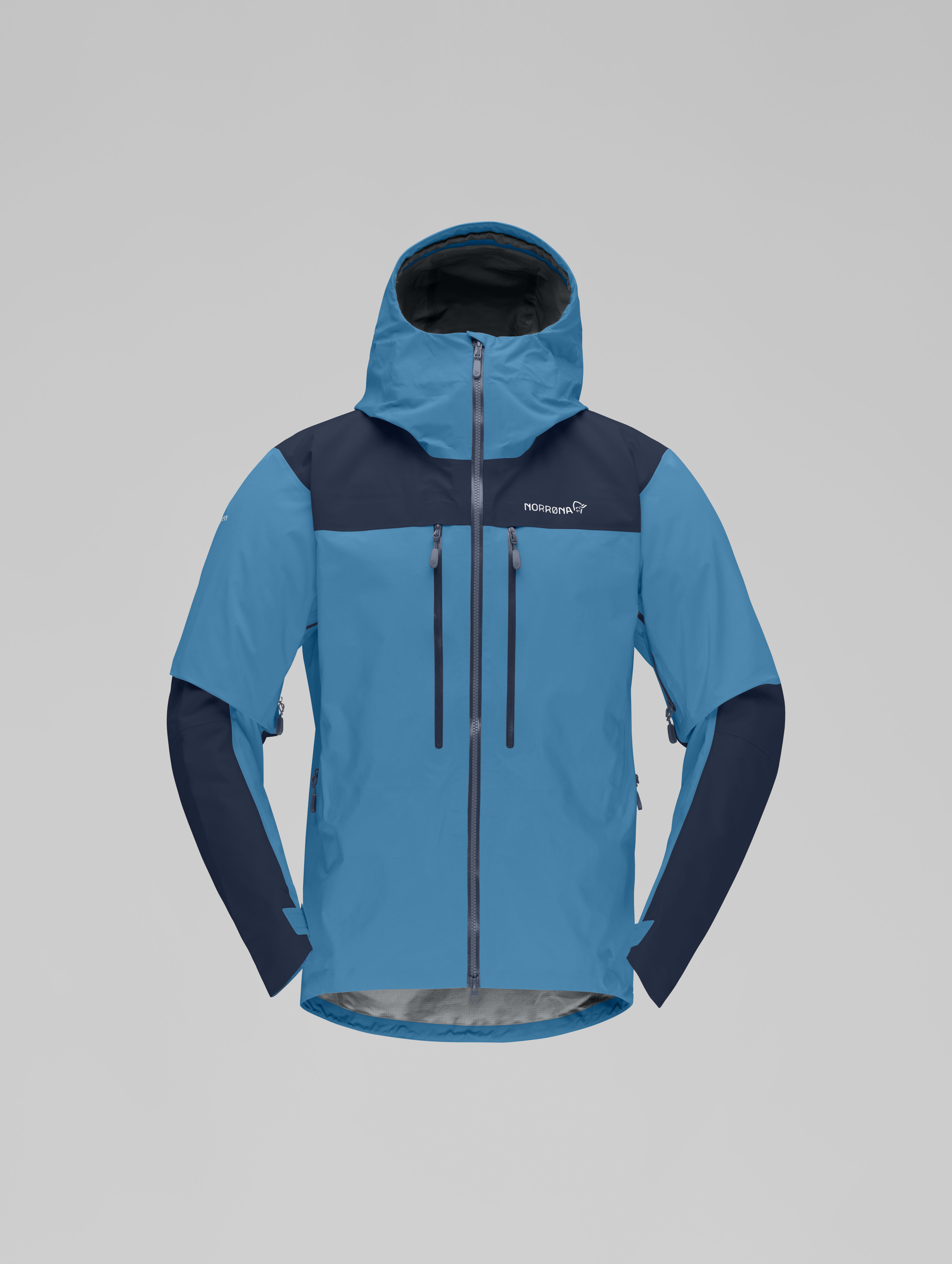 Packshot front image of trollveggen Gore-Tex Pro Light Jacket Hawaiian Surf/ Indigo Night