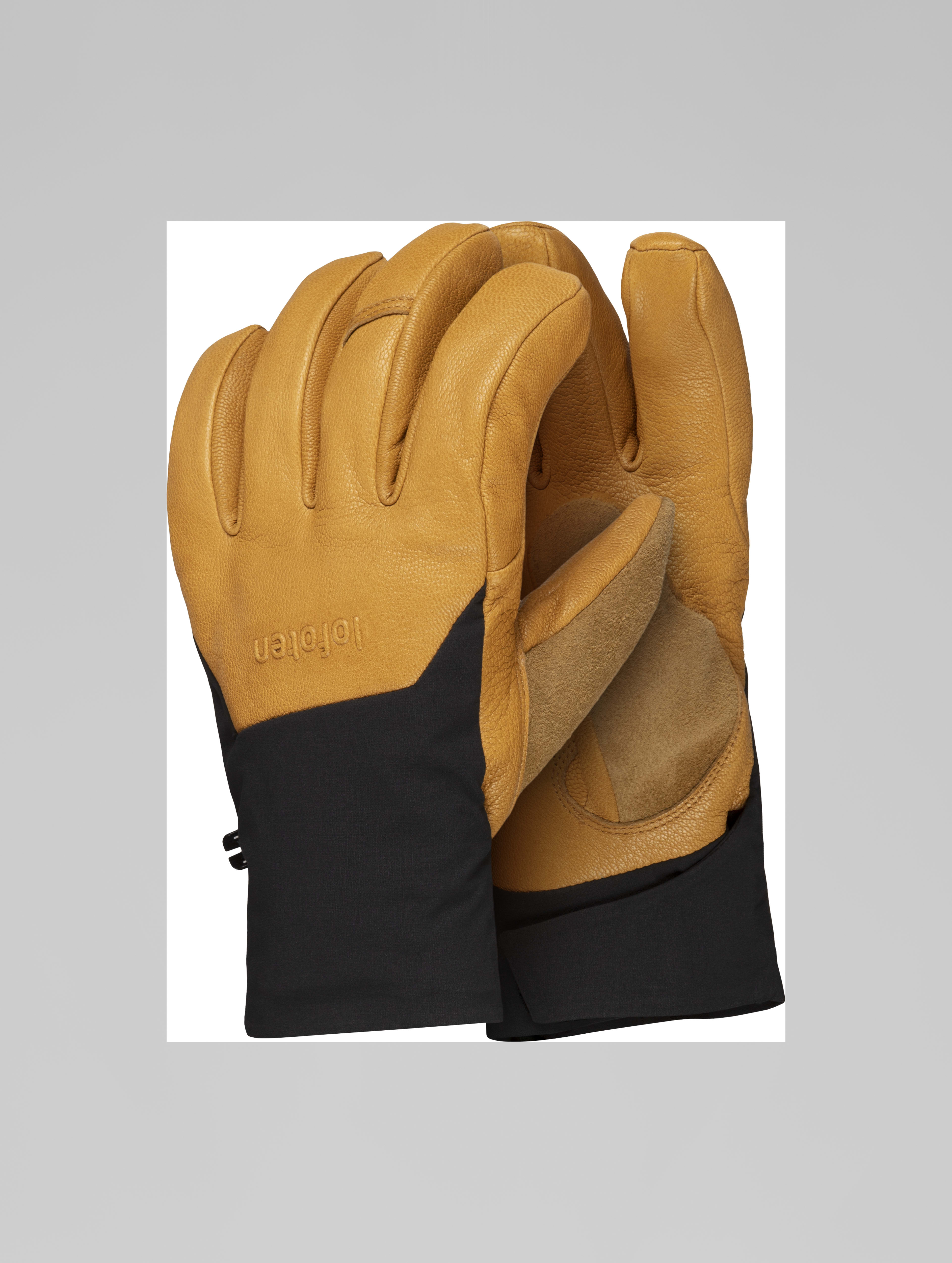 Packshot front image of lofoten Gore-Tex thermo100 short Gloves Kangaroo