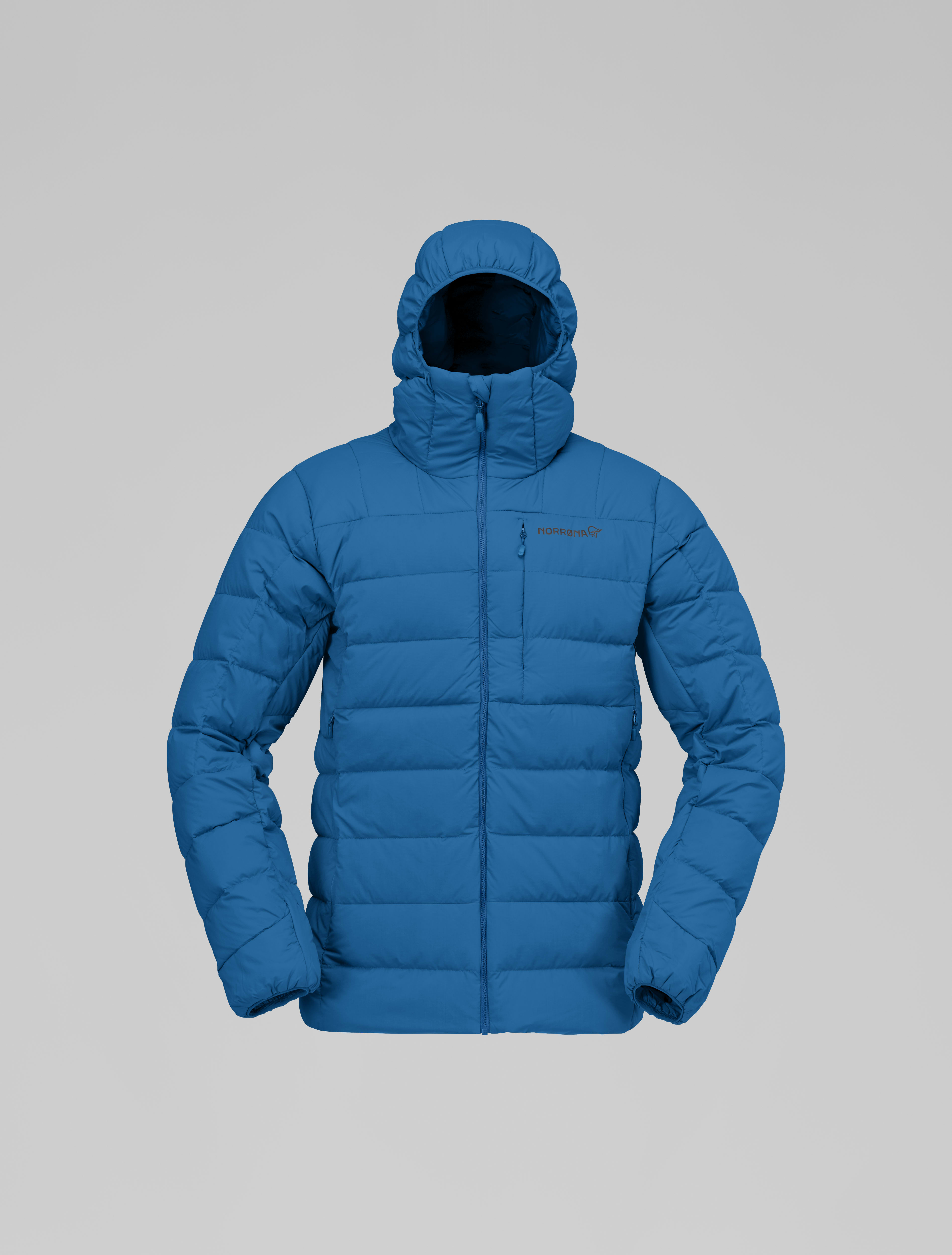 Packshot front image of femund down700 Zip Hood Dark Blue