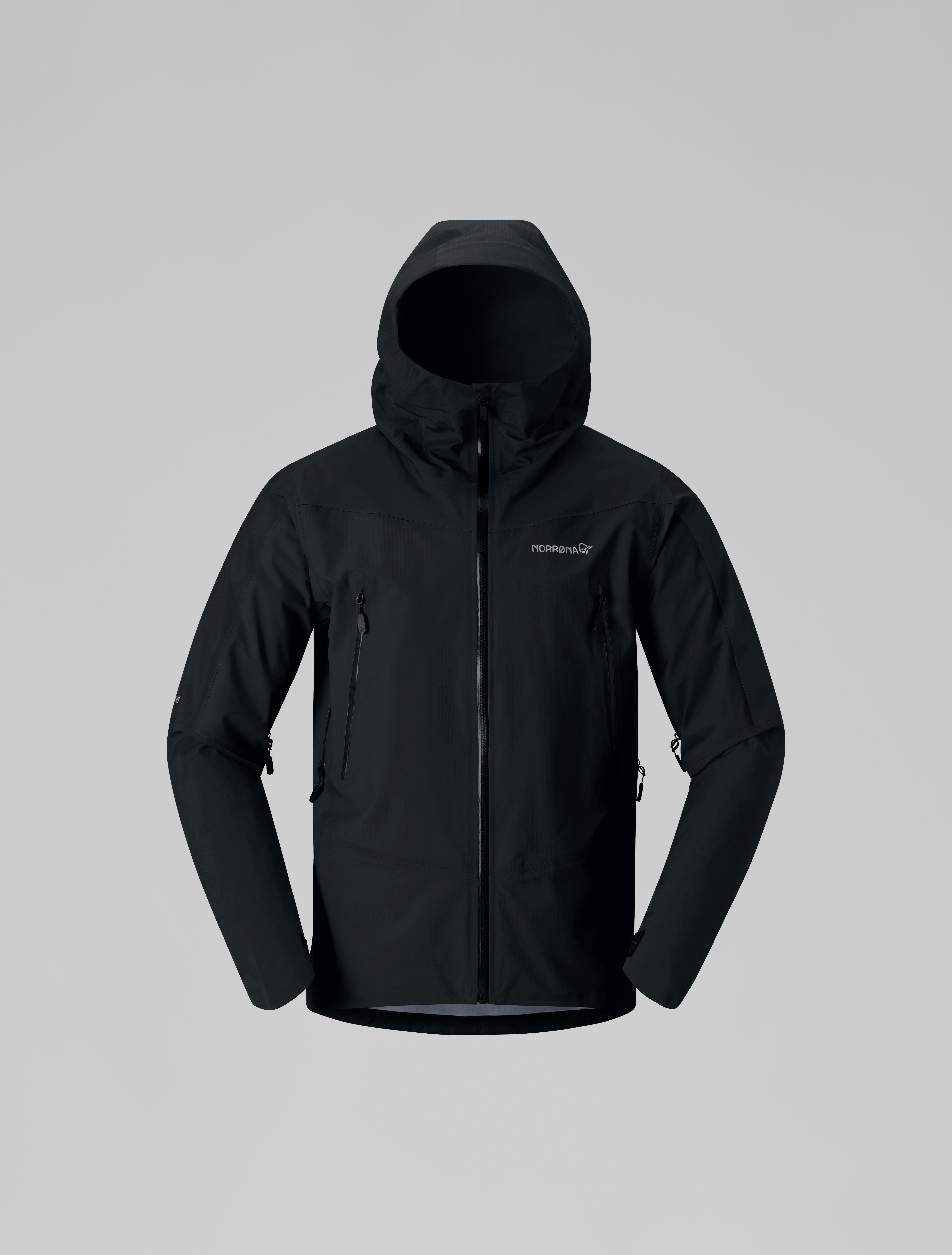 Packshot front image of falketind Gore-Tex Jacket Caviar Black