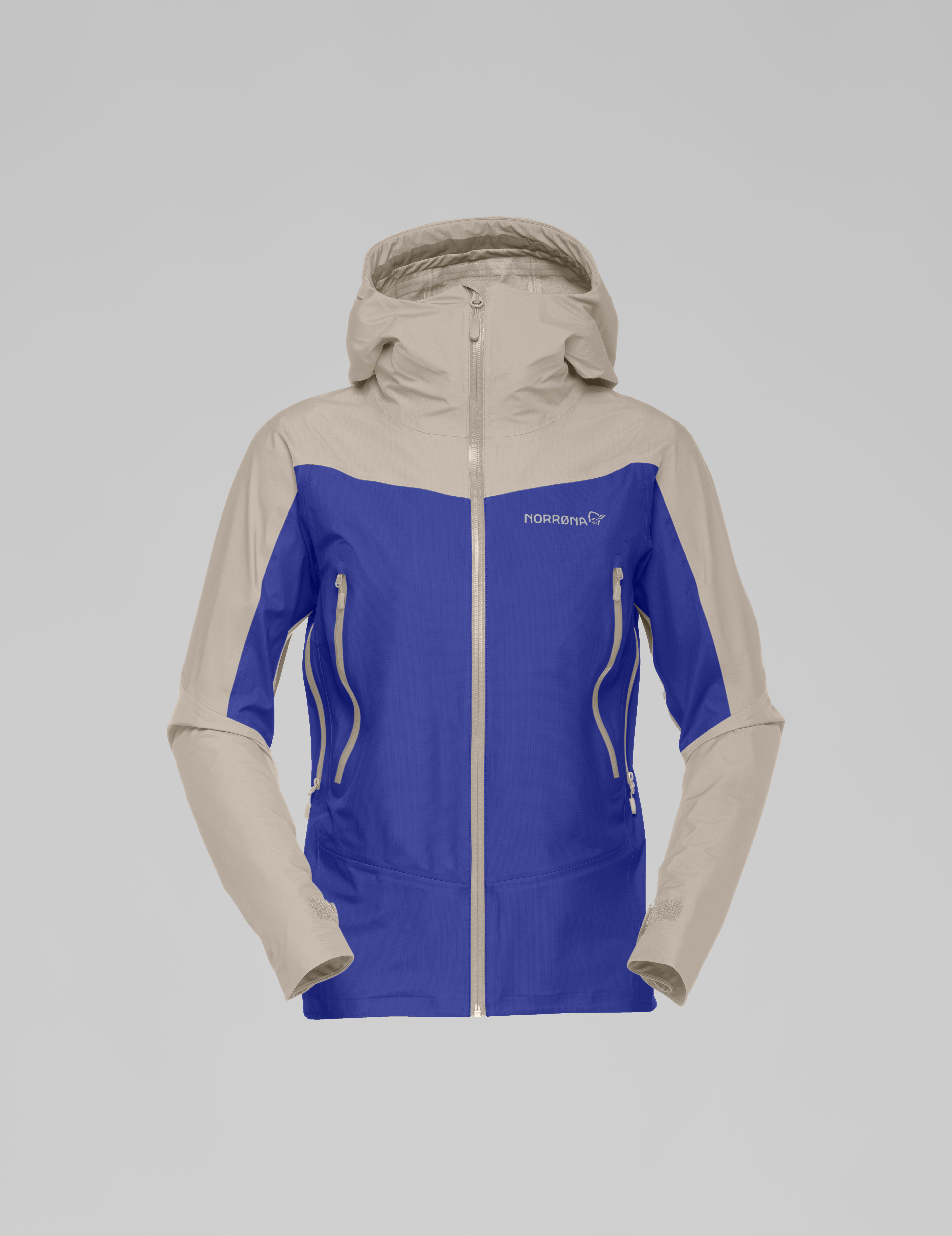 Packshot front image of falketind Gore-Tex Jacket Royal Blue