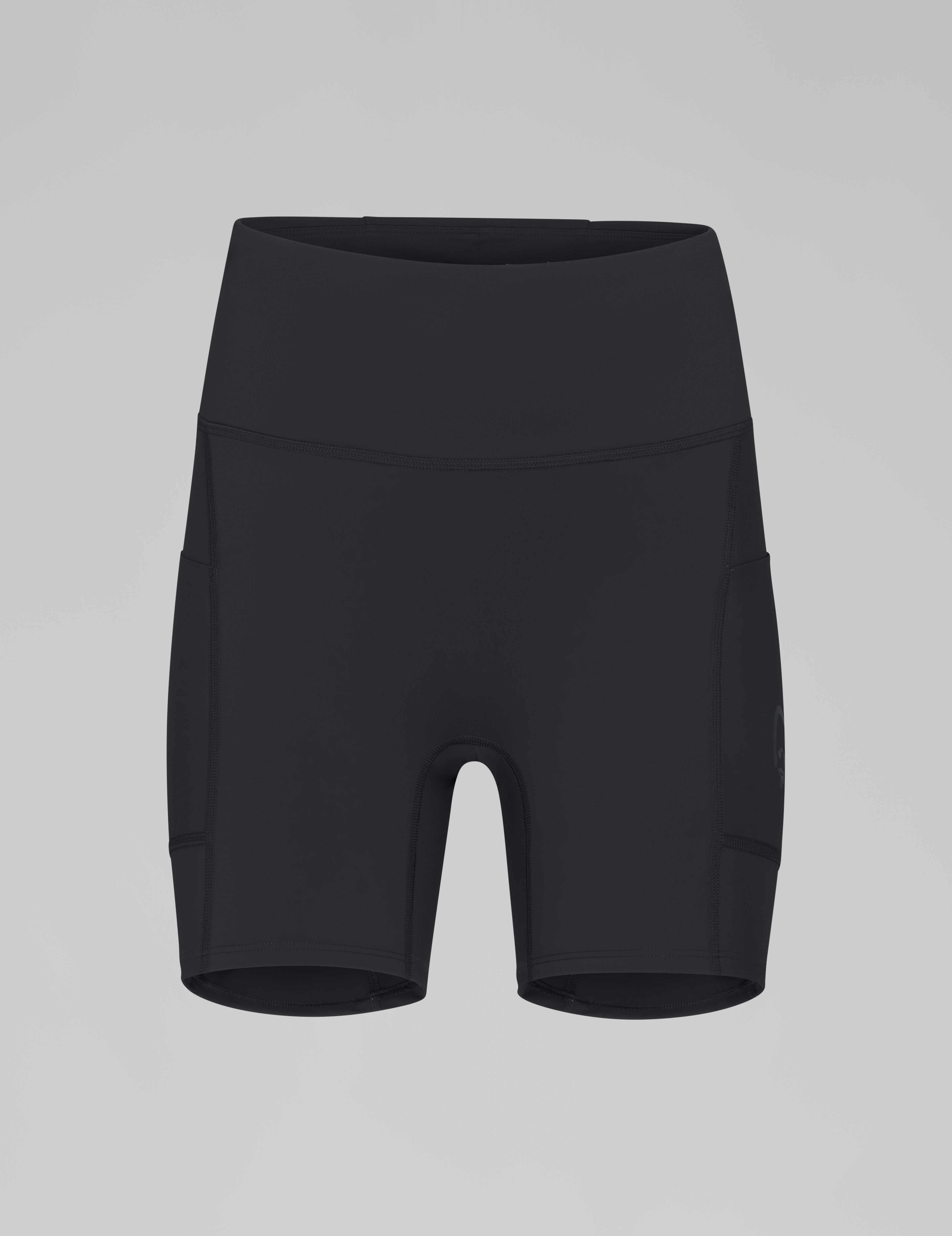 Packshot front image of senja equaliser stretch 6" Tights Caviar Black