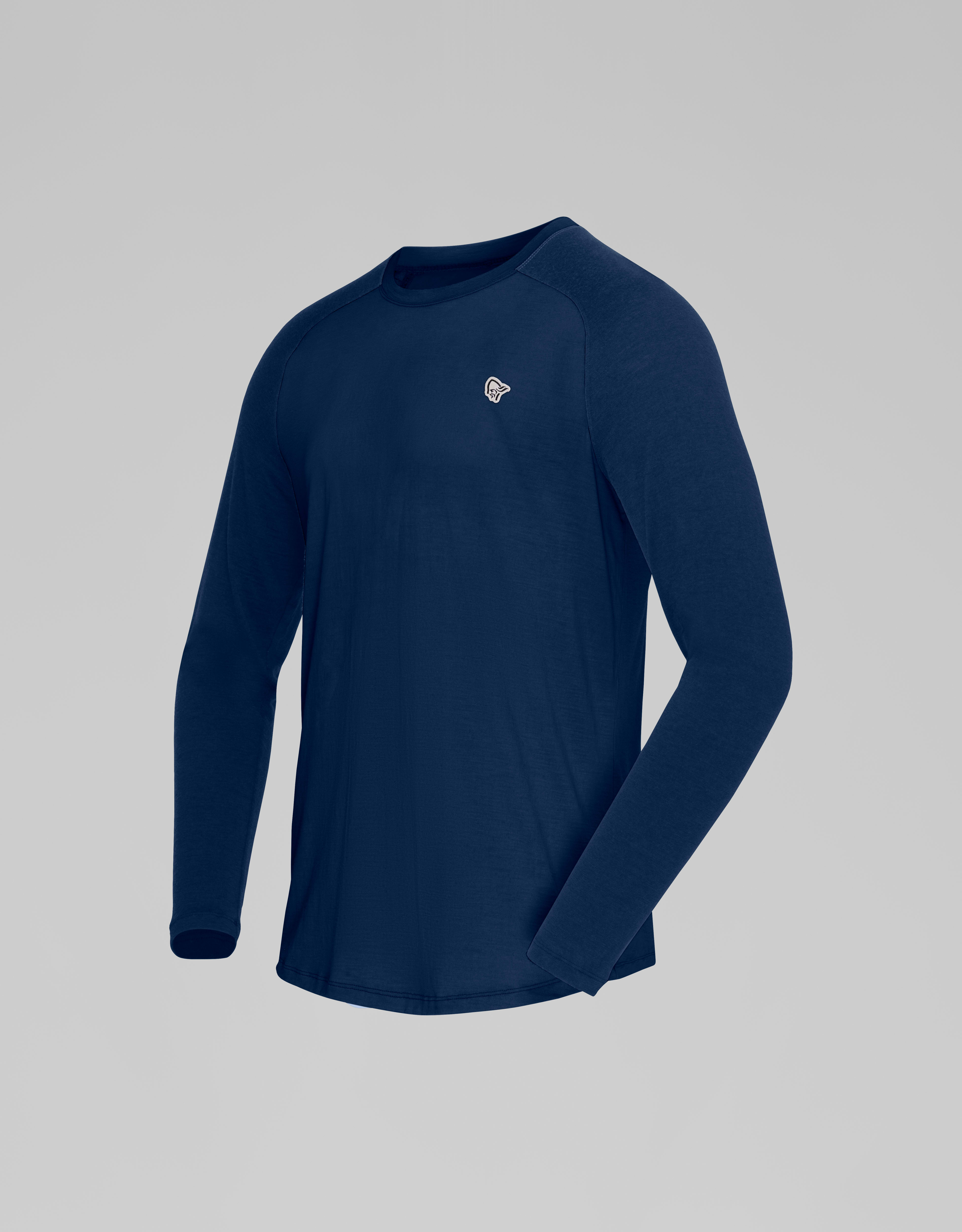 Packshot front left image of femund pureUll Long Sleeve Indigo Night Blue