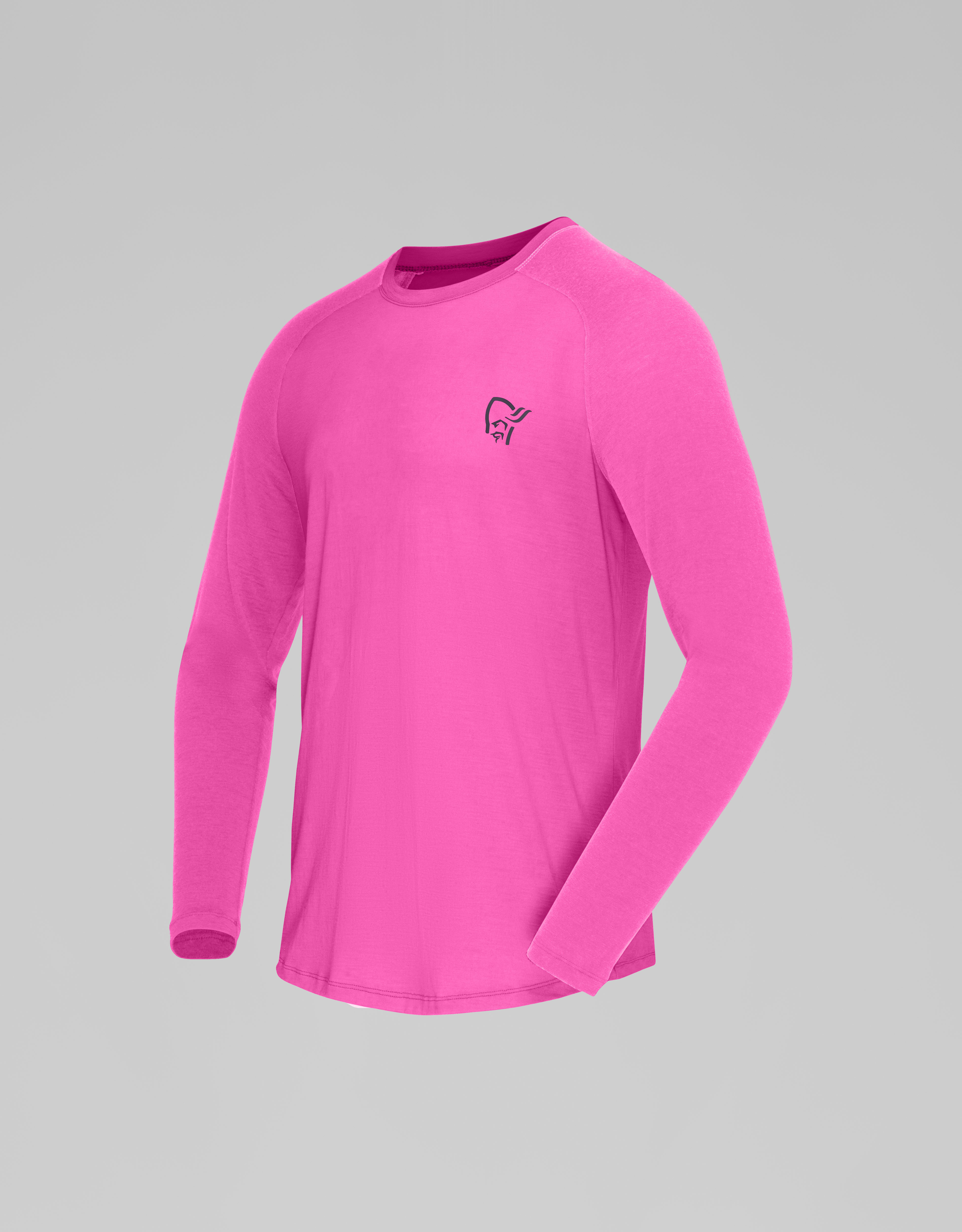 Packshot front left image of femund pureUll LTD Long Sleeve Raspberry Rose
