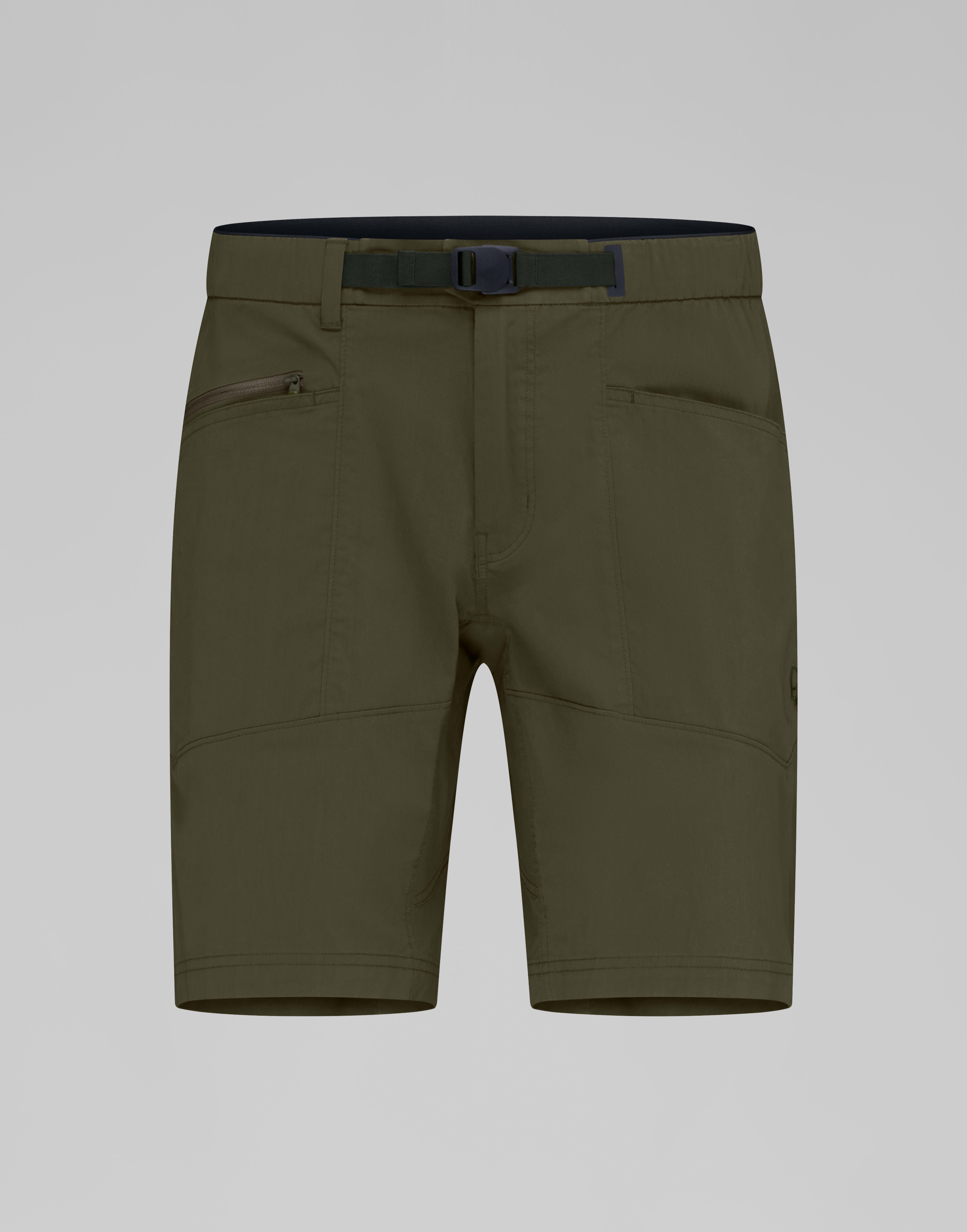 Packshot front image of femund mid cotton Shorts Olive Night