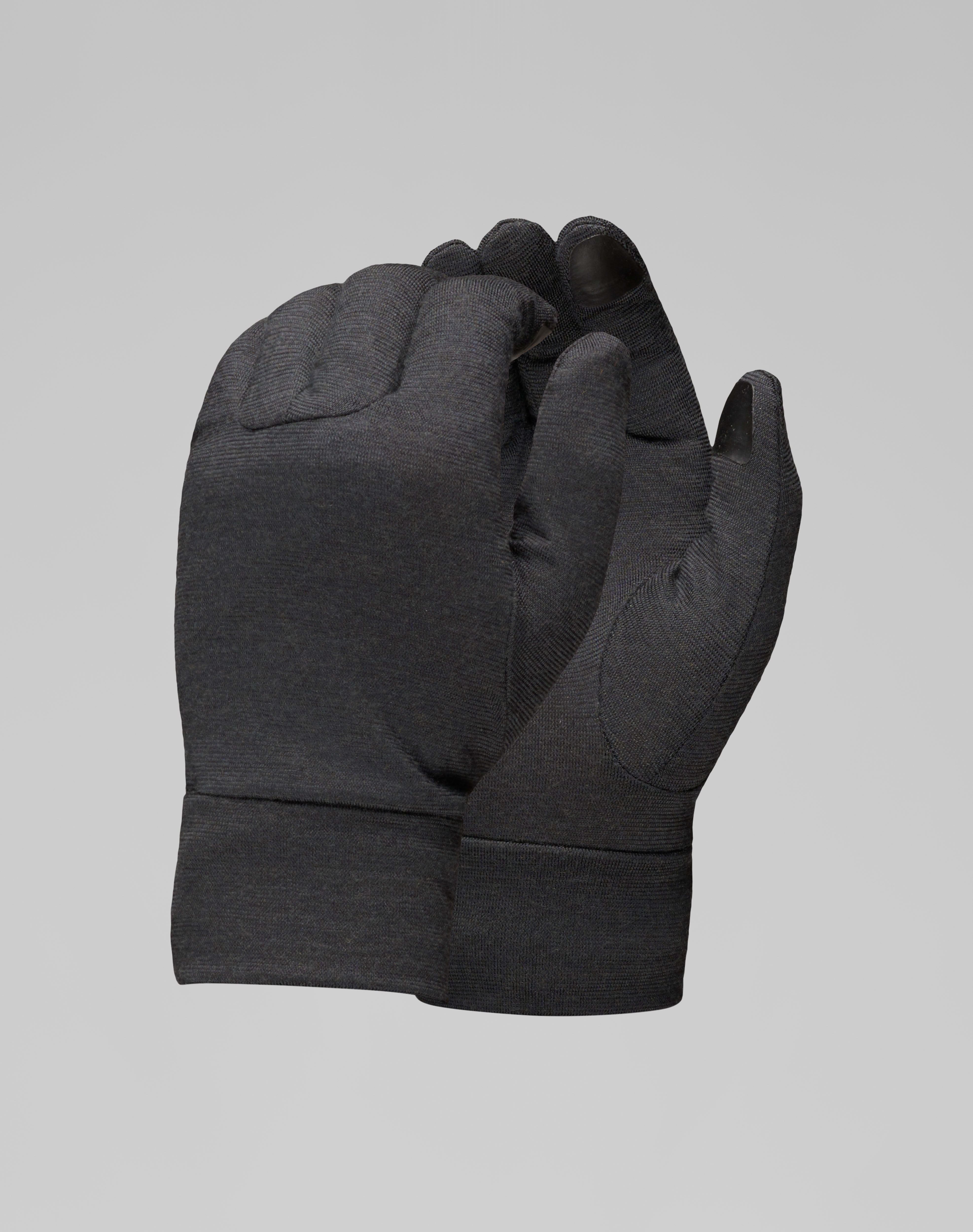 Packshot front image of 29 pureUll liner Gloves Caviar Black