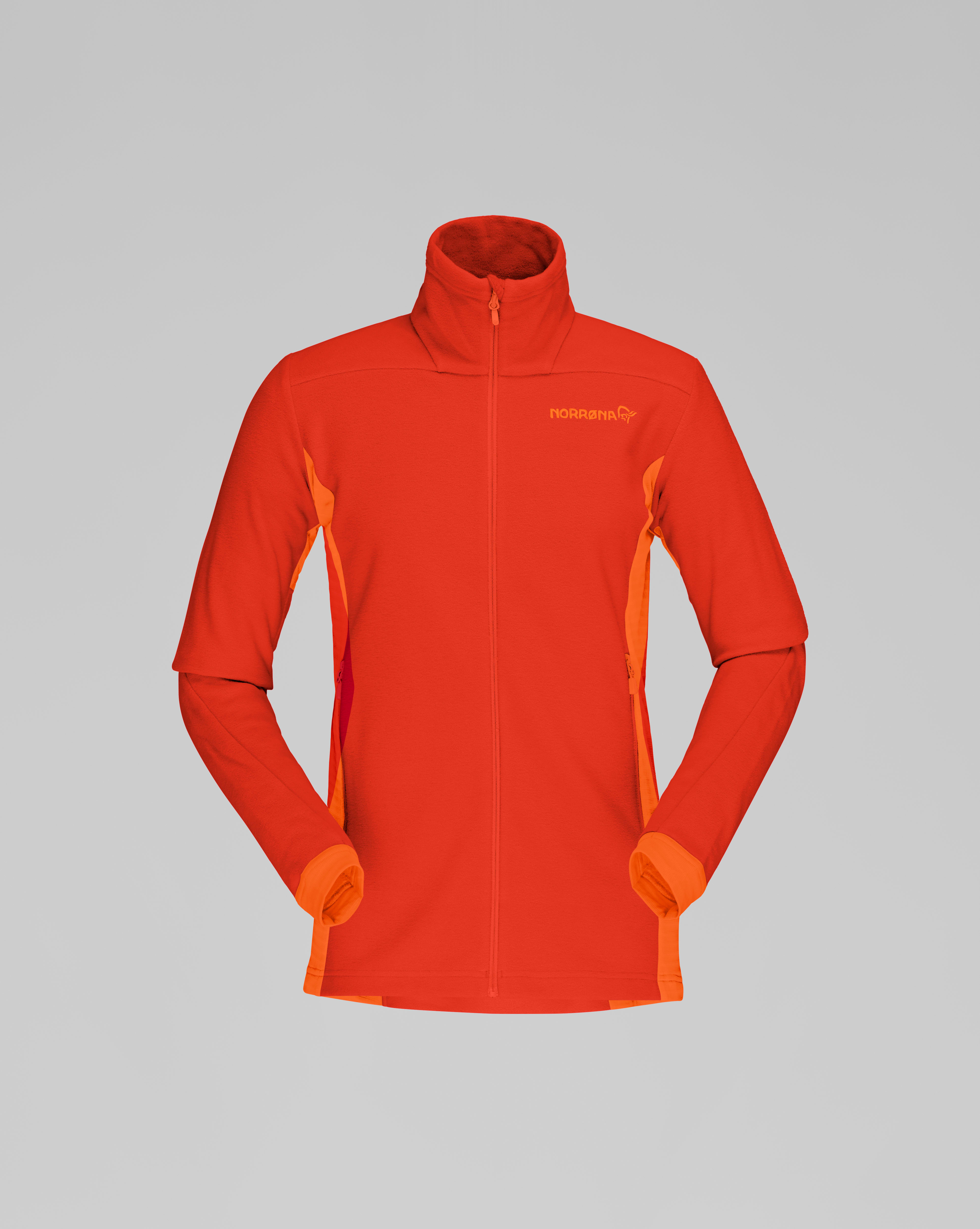 Packshot front image of falketind warm1 Jacket Aura Orange