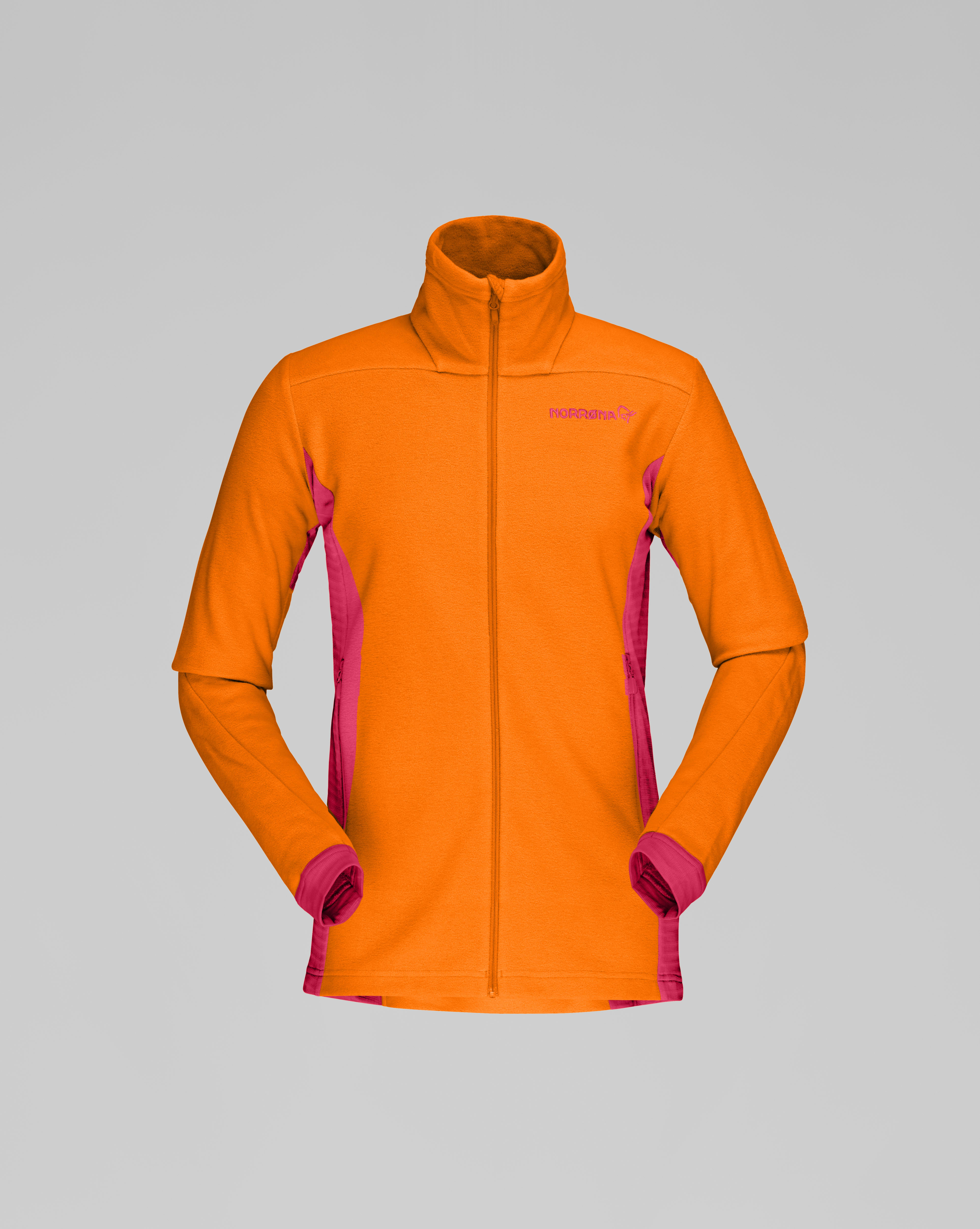 Packshot front image of falketind warm1 Jacket Orange Popsicle/Honeysuckle