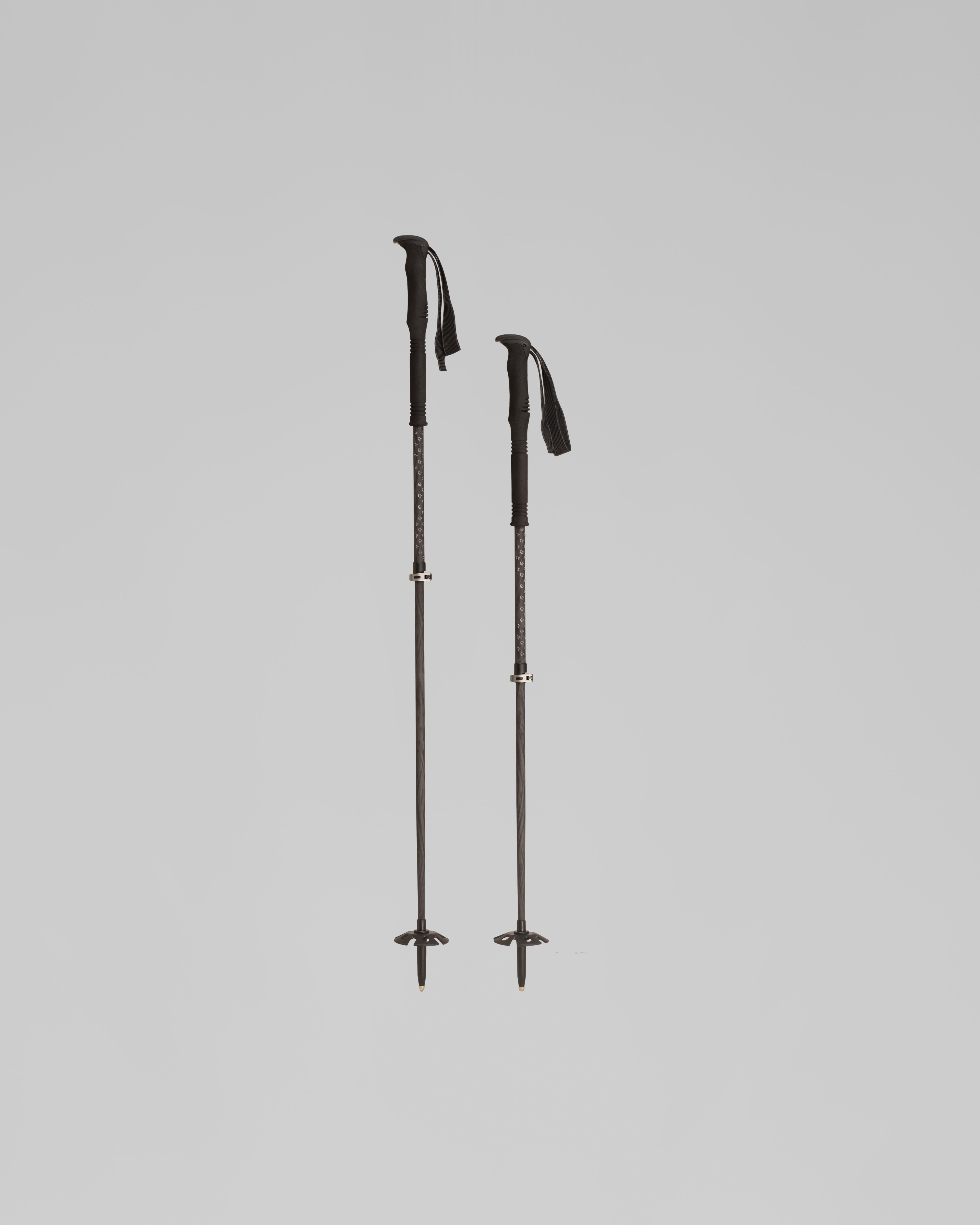 Packshot front image of lofoten adjustable Poles Caviar Black