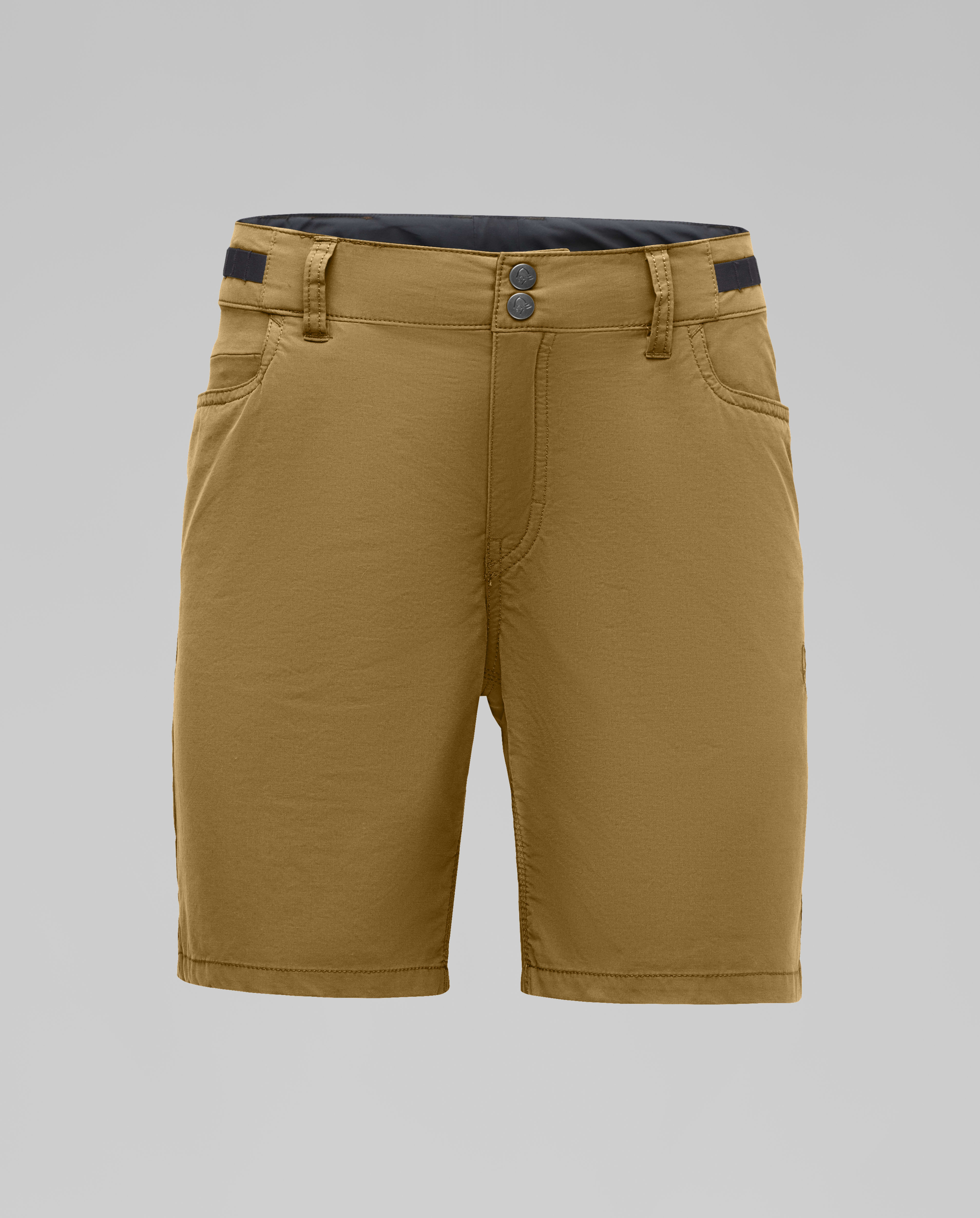 Packshot front image of svalbard light cotton Shorts Camelflage