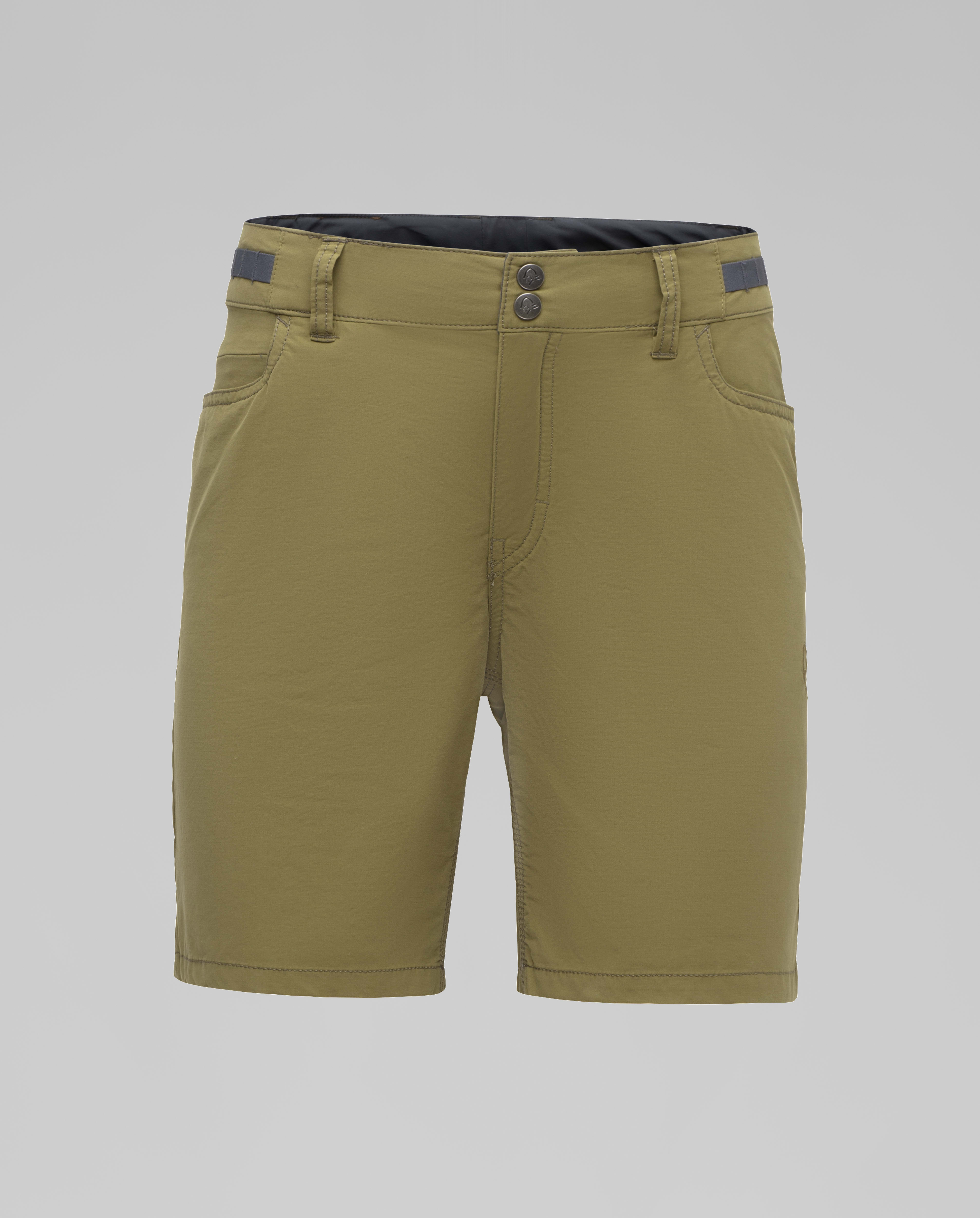 Packshot front image of svalbard light cotton Shorts Olive Drab