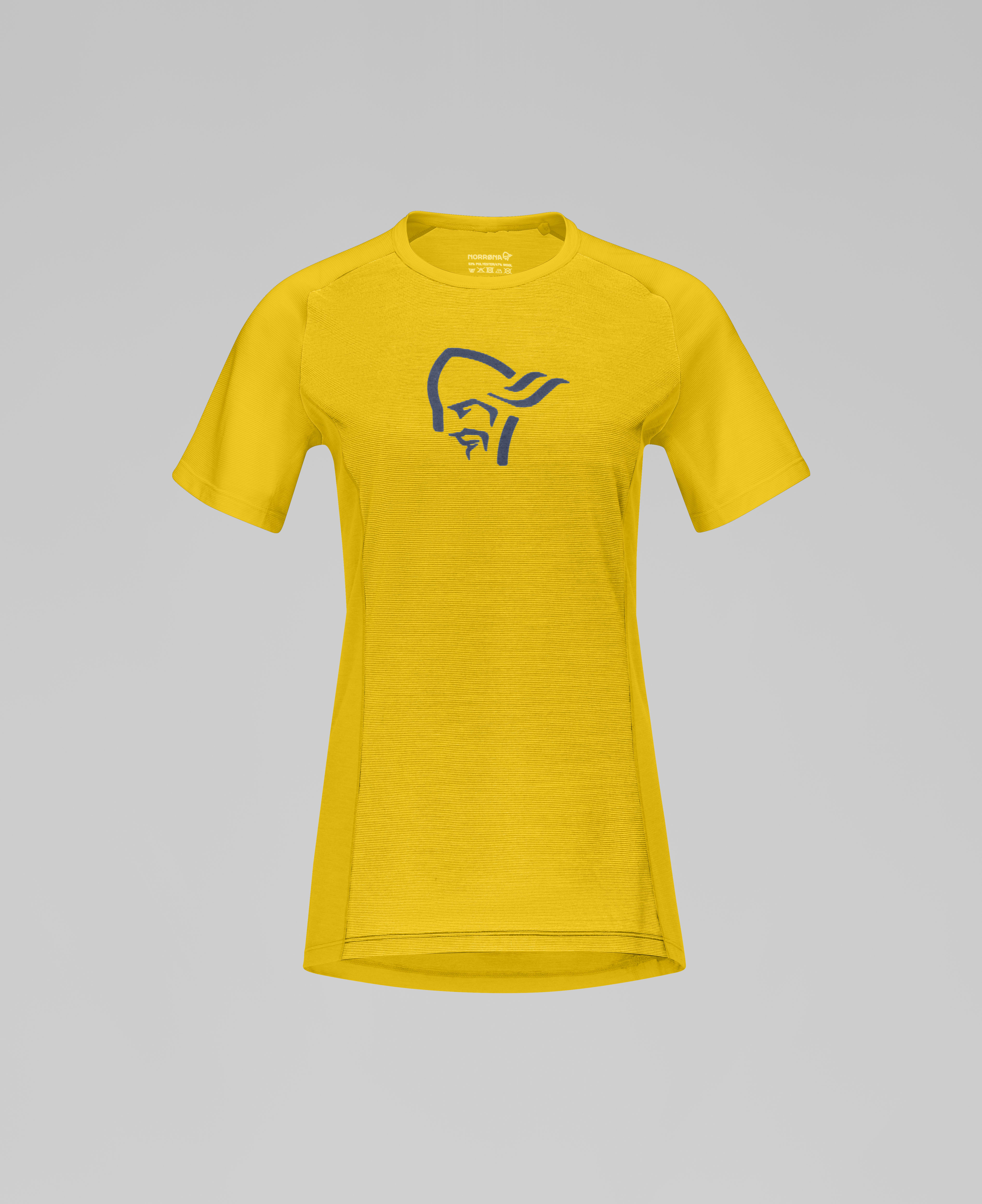 Packshot front image of fjora wool T-Shirt Sulphur