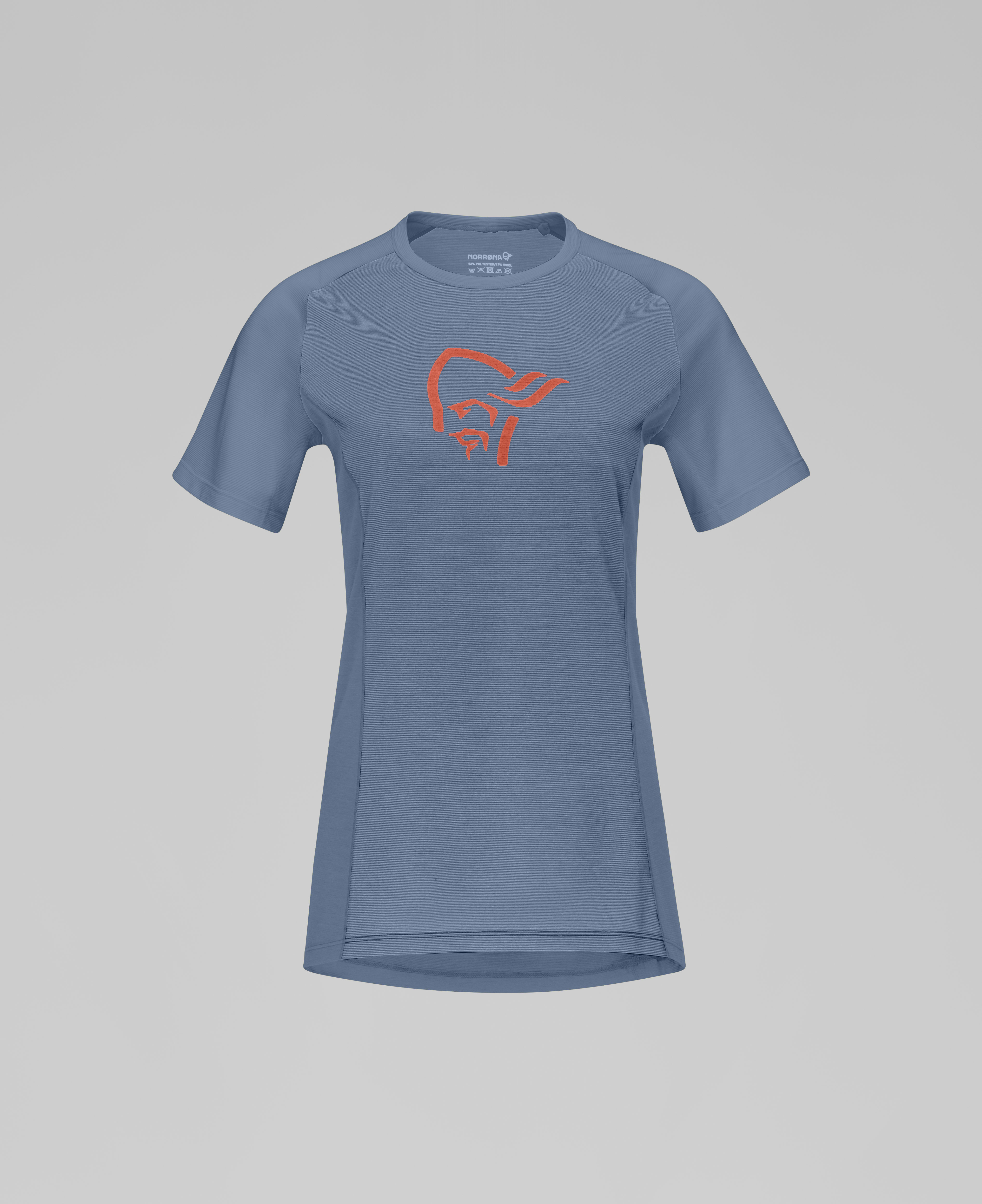 Packshot front image of fjora wool T-Shirt Coronet Blue