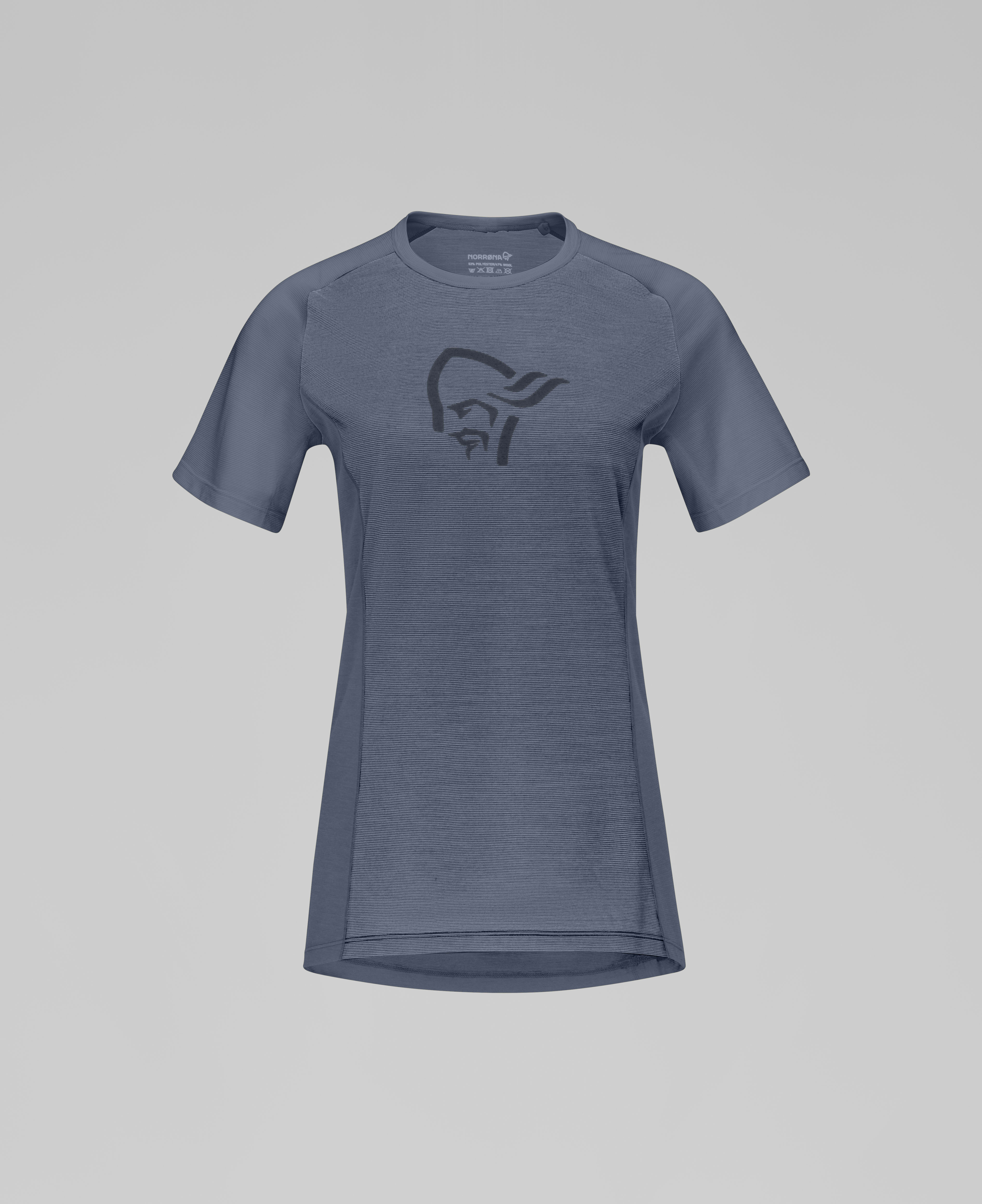 Packshot front image of fjora wool T-Shirt Vintage Indigo