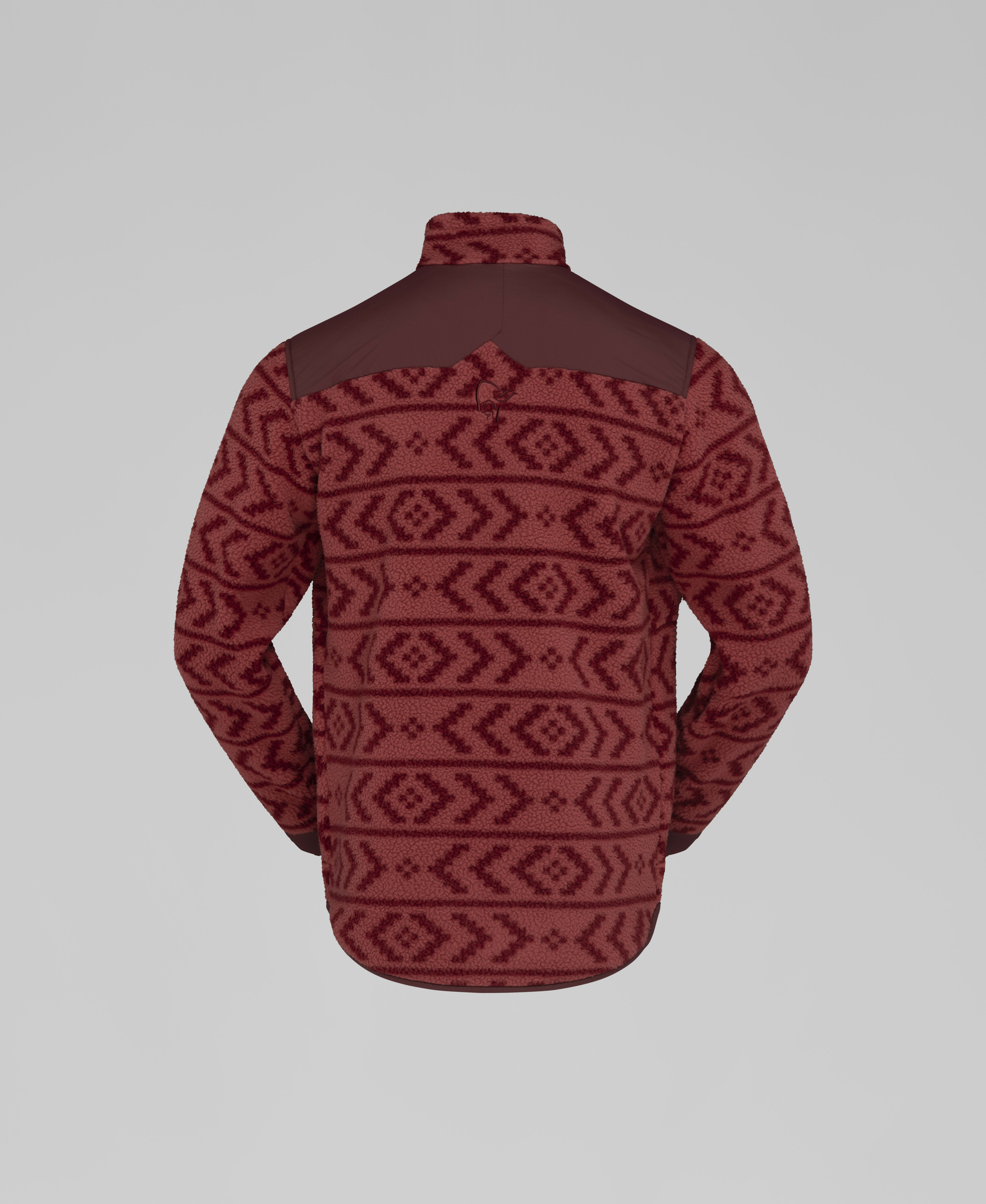 Packshot back image of tamok warm3 Jacket Cowhide/Port