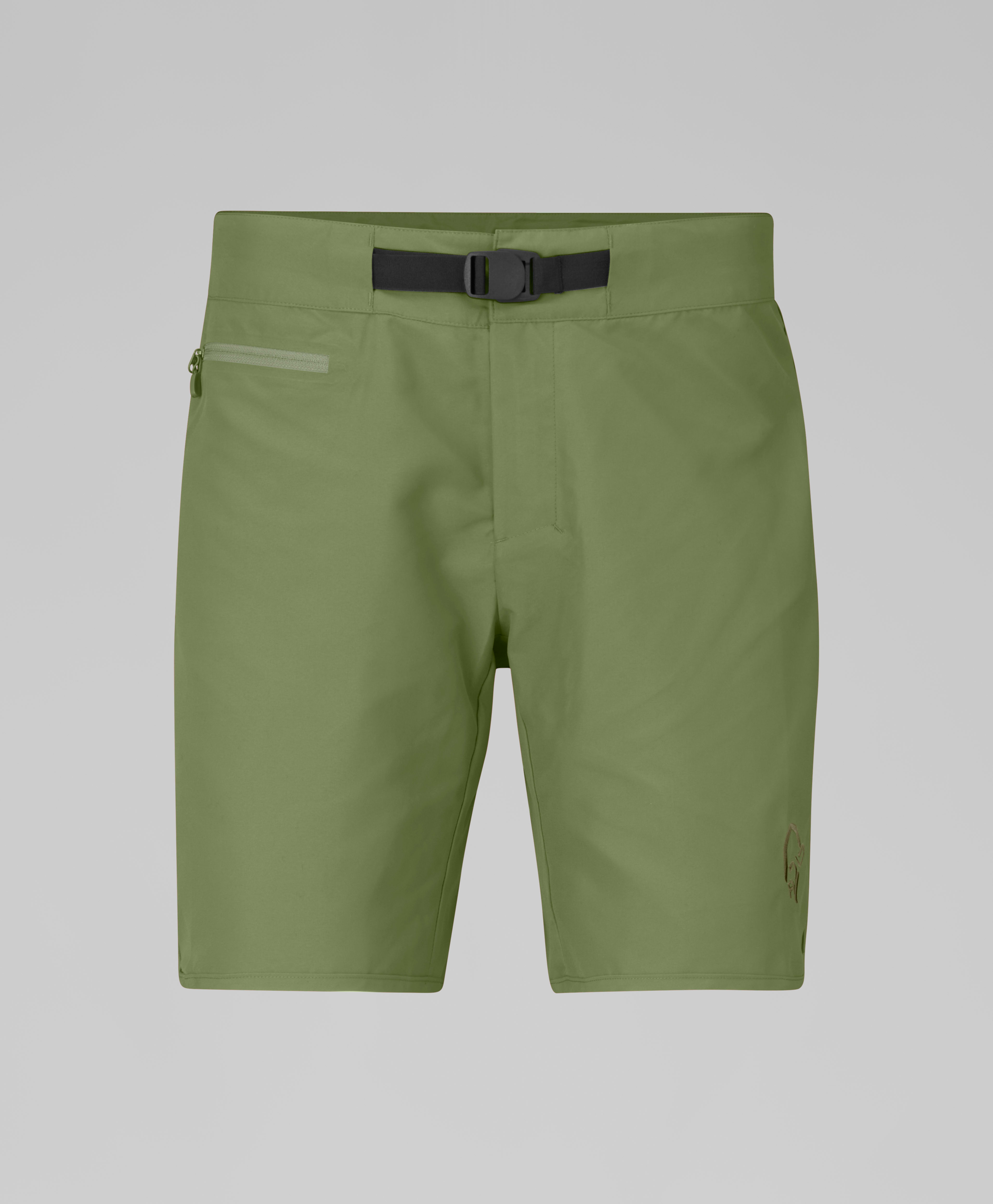 Packshot front image of femund silent grid Shorts Loden Green