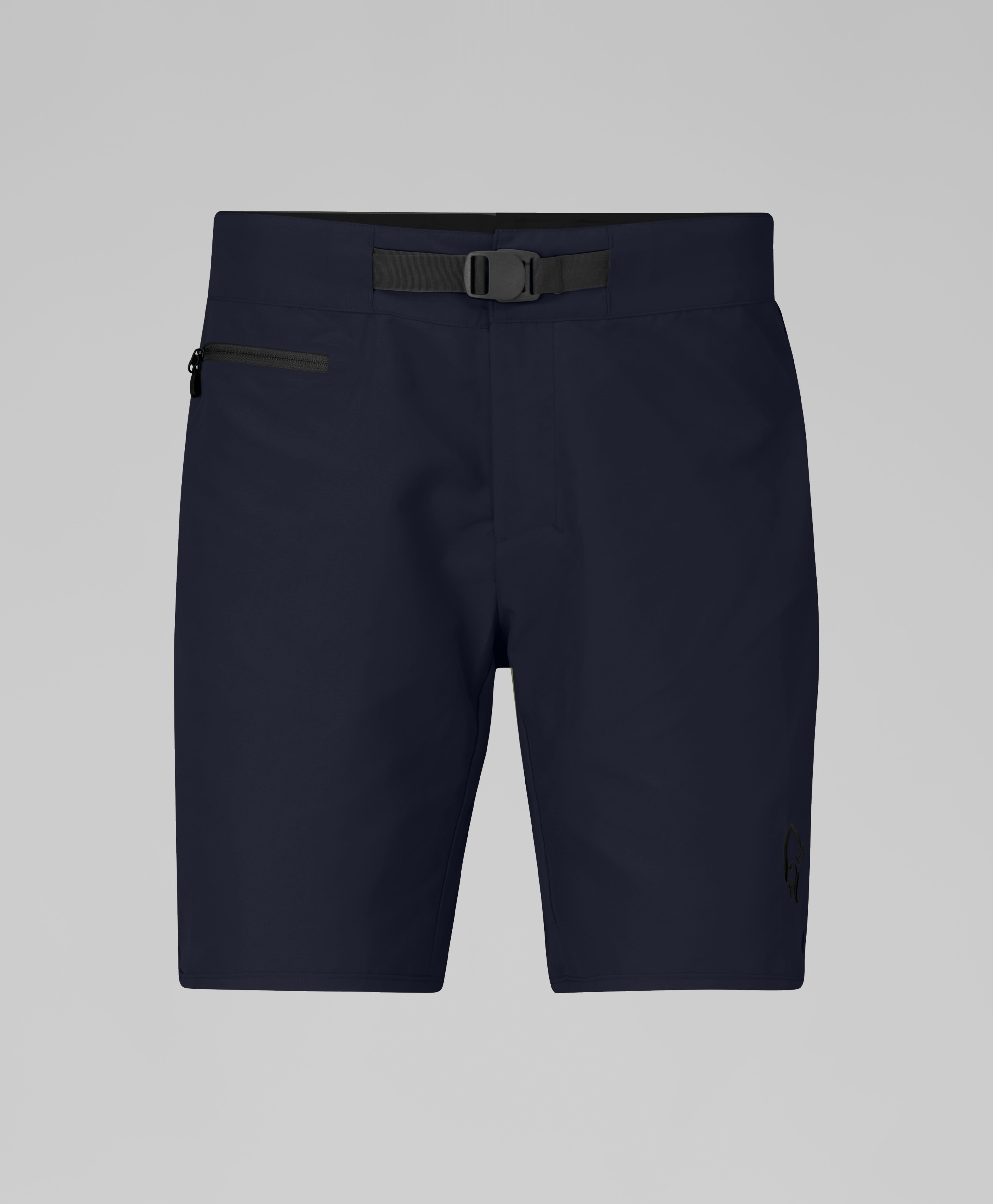 Packshot front image of femund silent grid Shorts Caviar Black