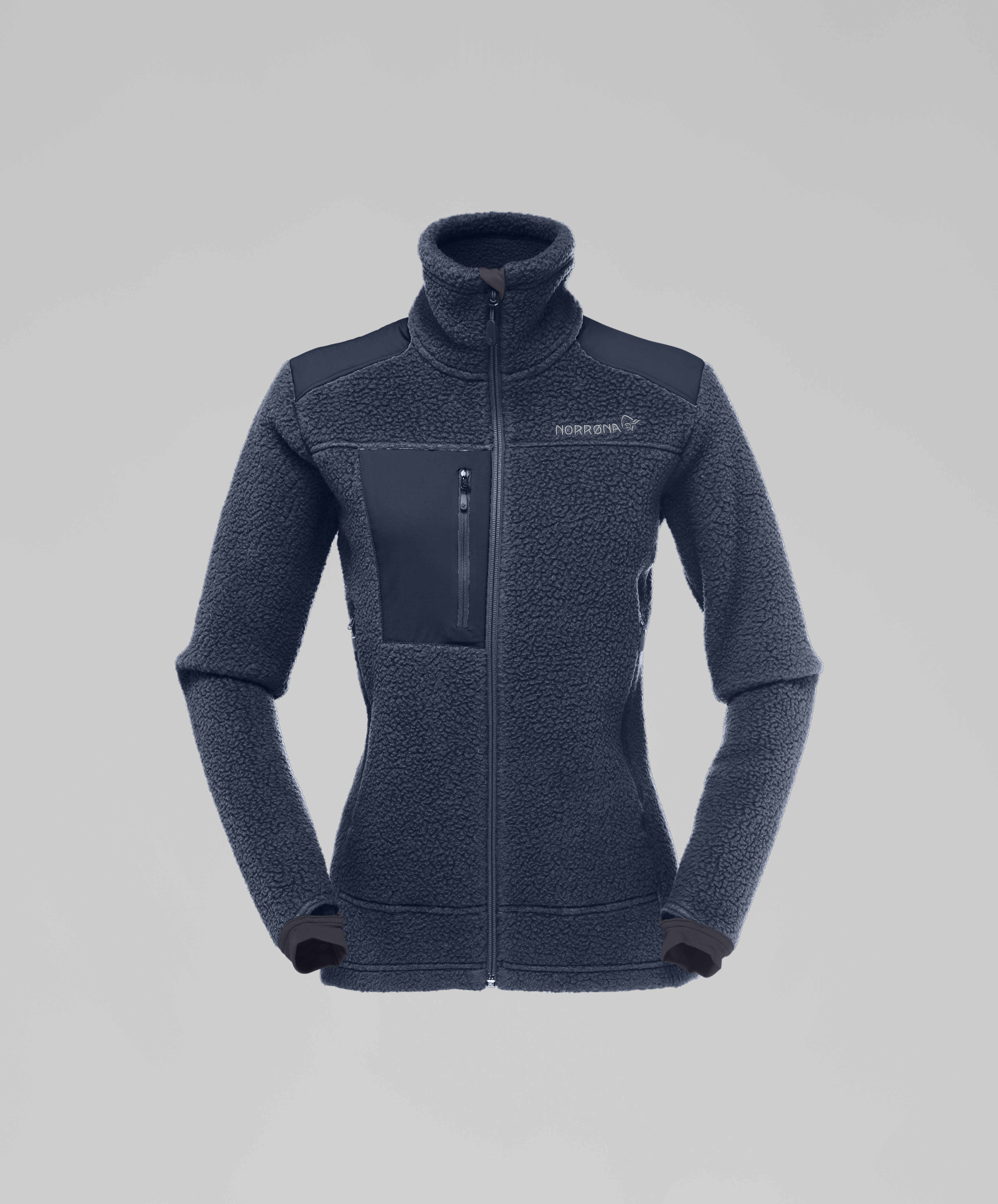 Packshot front image of trollveggen Thermal Pro Jacket Indigo Night