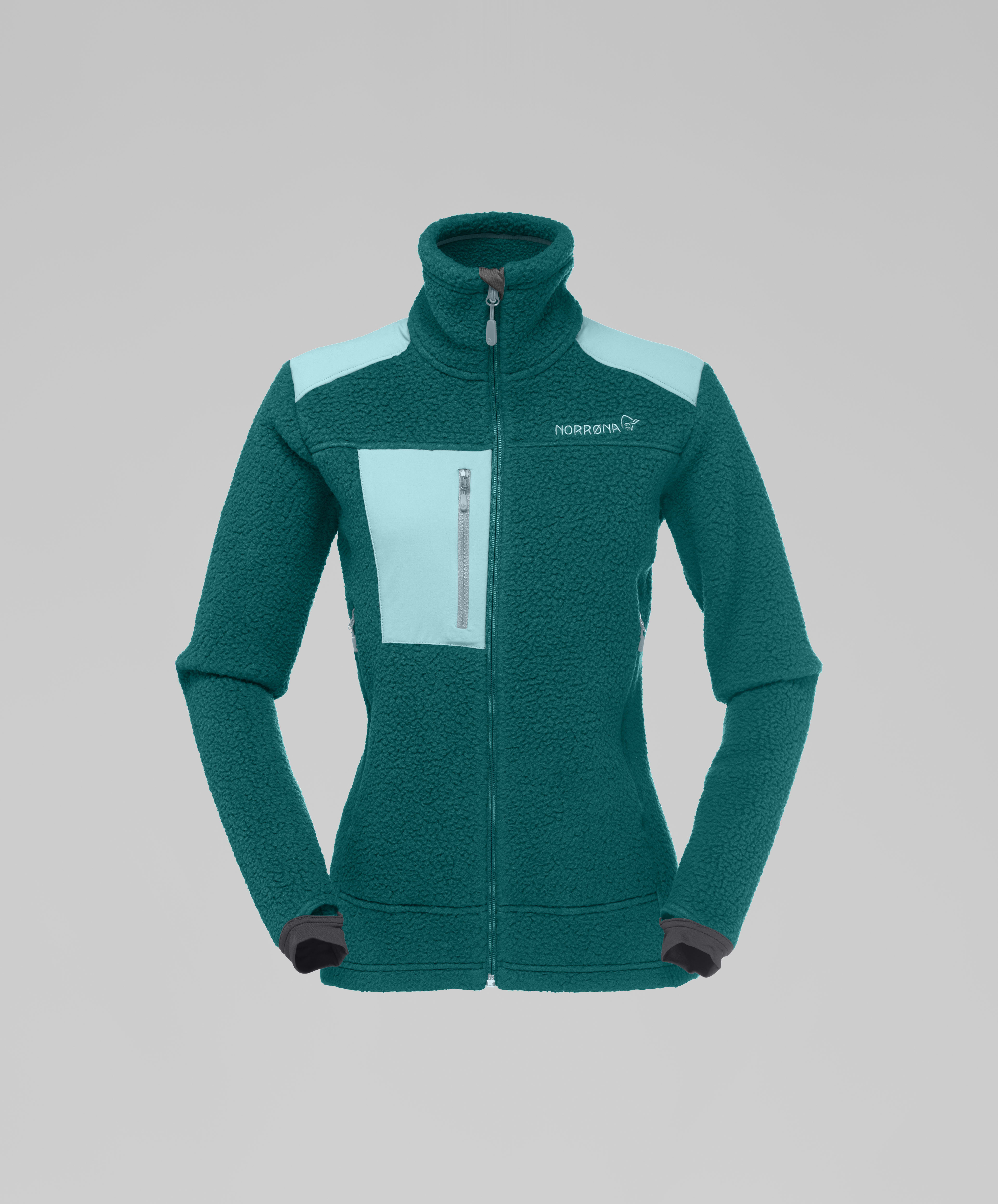 Packshot front image of trollveggen Thermal Pro Jacket Everglade