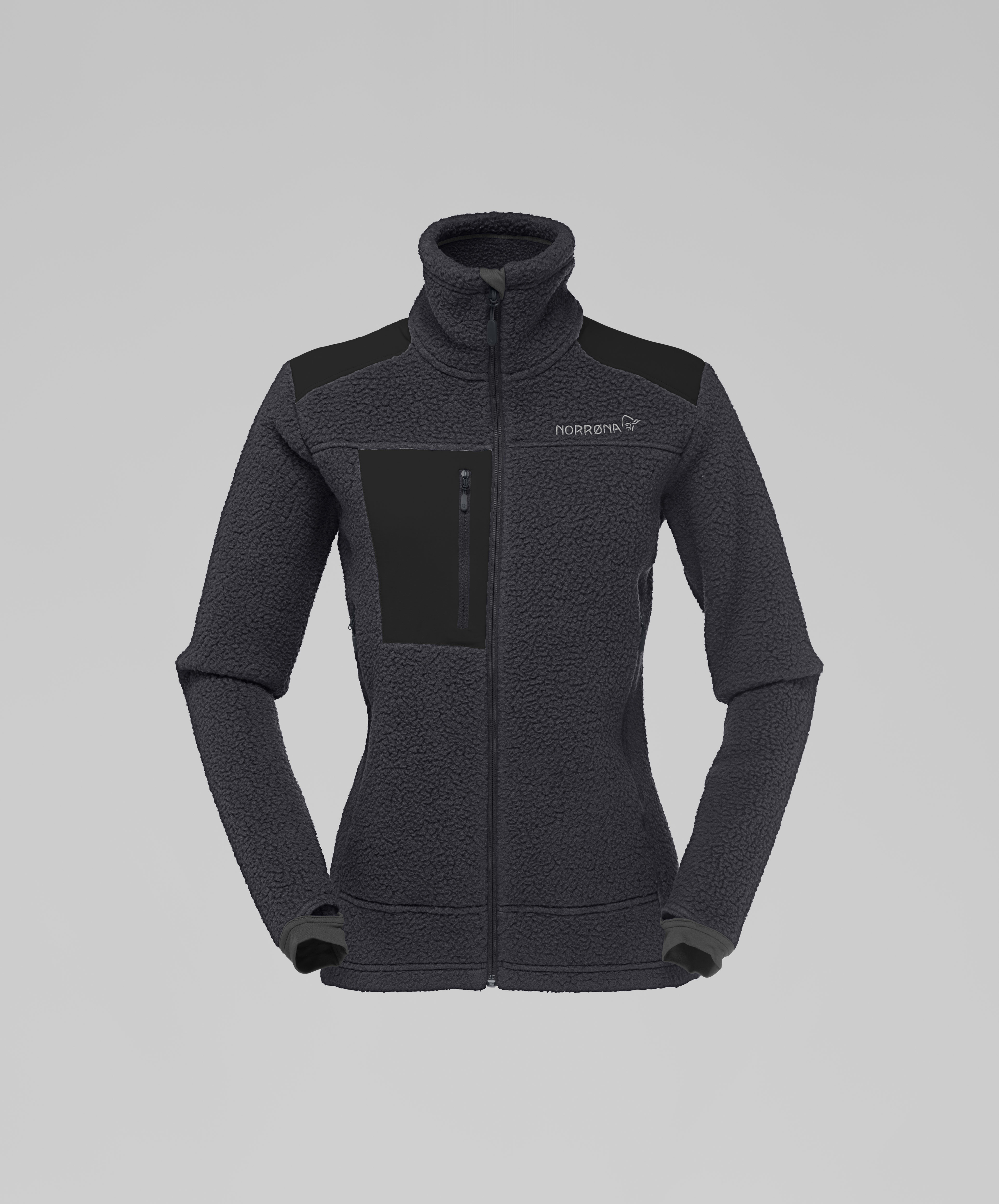 Packshot front image of trollveggen Thermal Pro Jacket Phantom