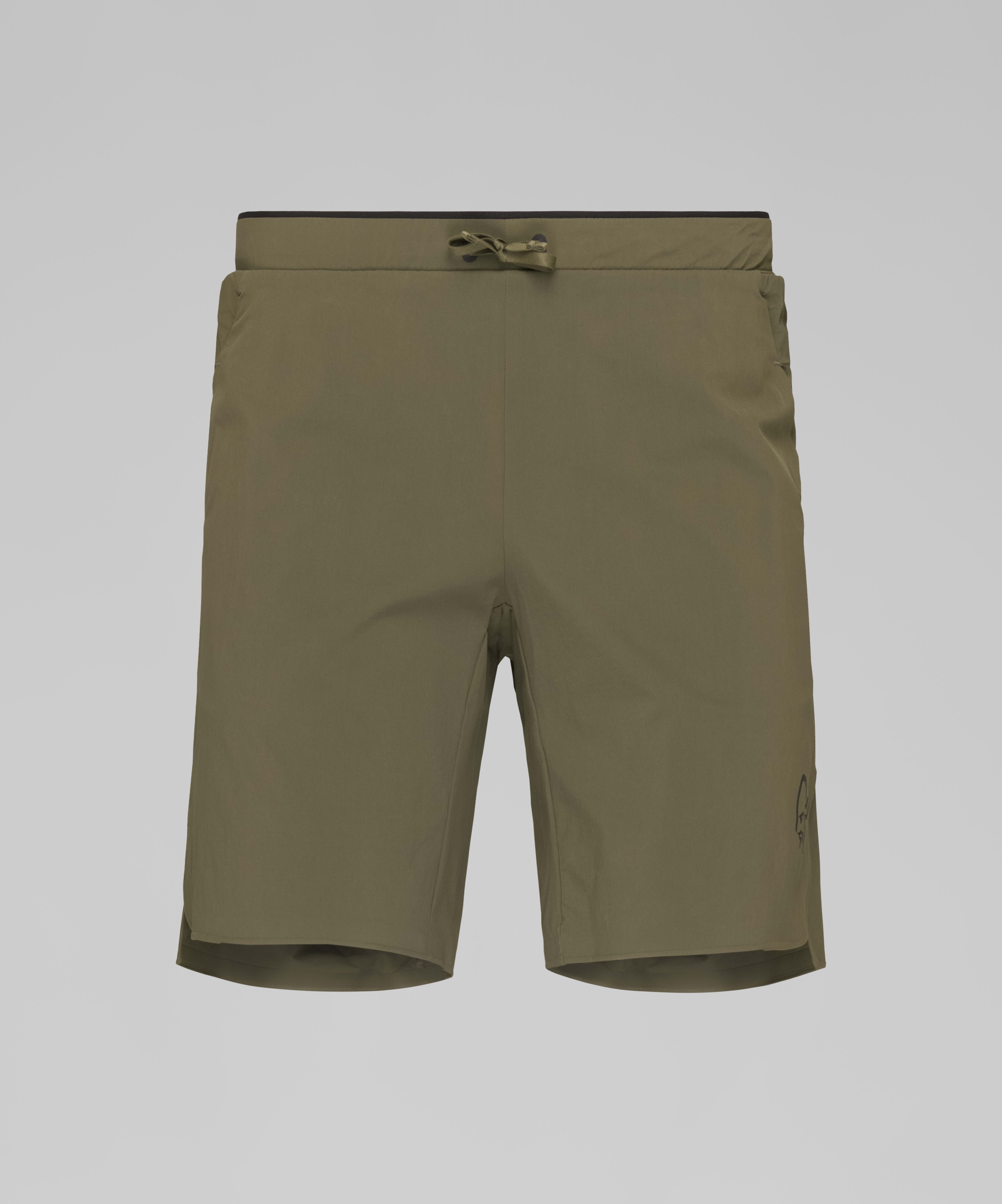 Packshot front image of senja flex1 9" Shorts Olive Night