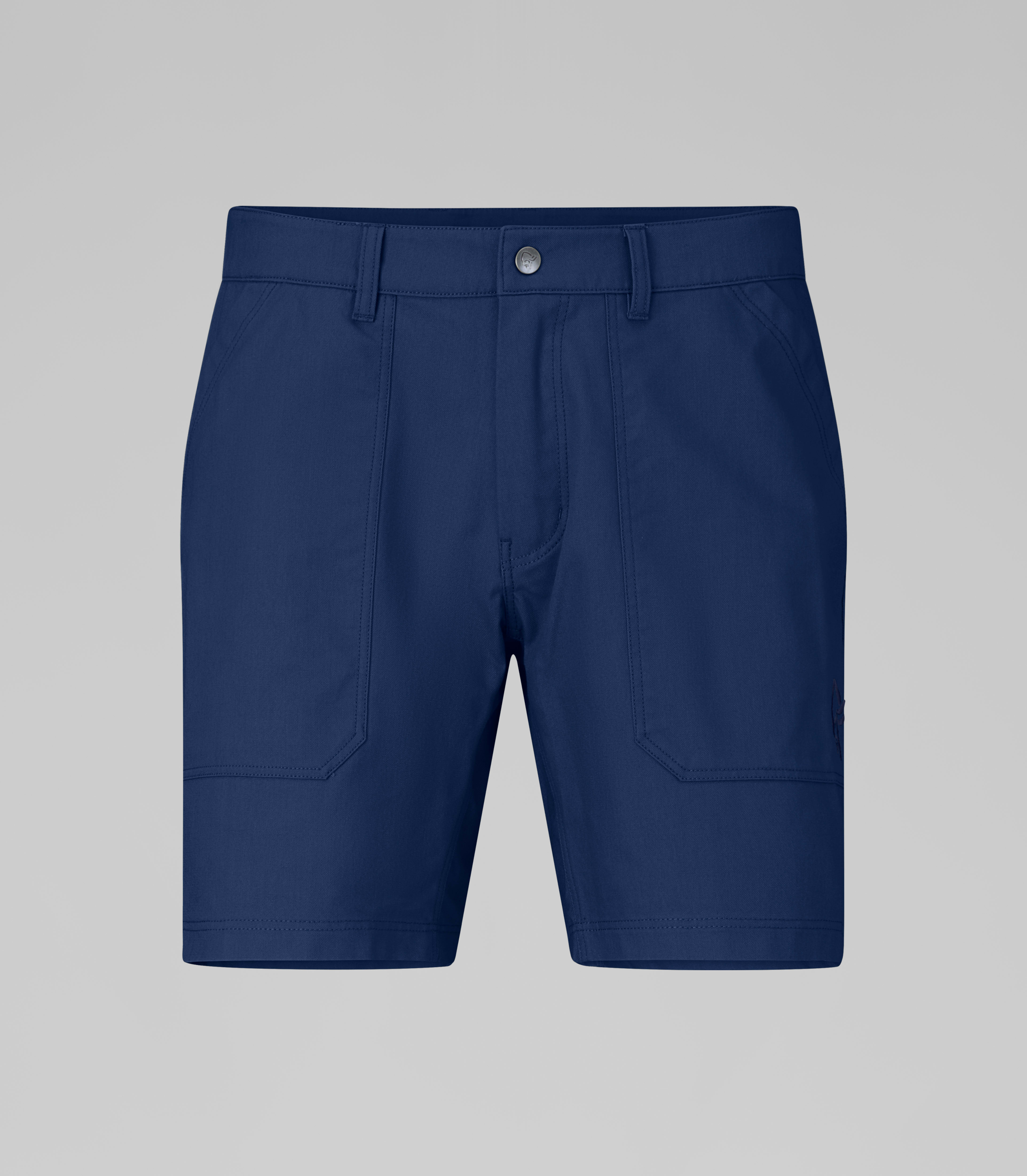 Packshot front image of femund canvas cotton Shorts Indigo Night Blue