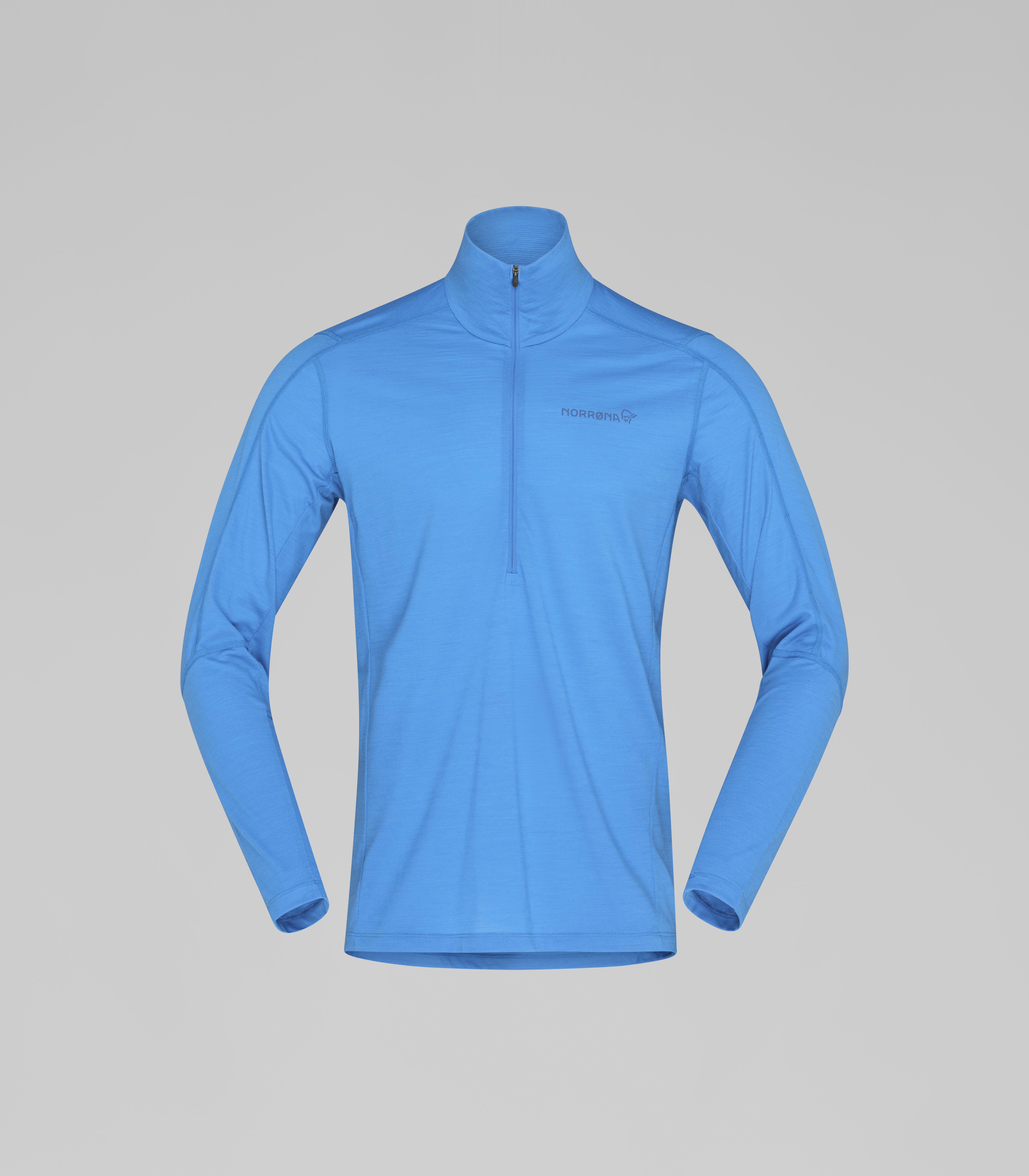 Packshot front image of falketind equaliserUll Zip Neck Brilliant Blue