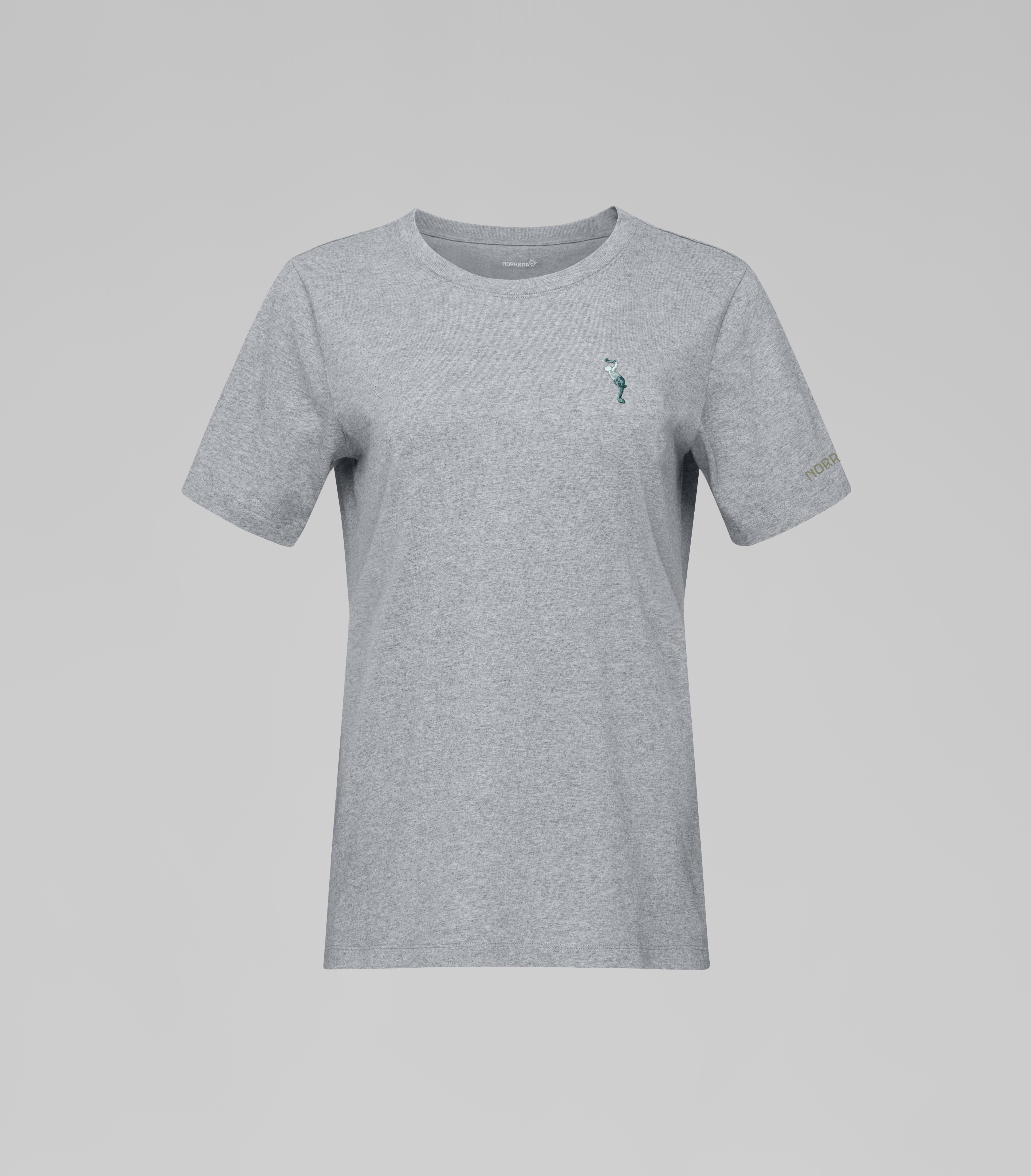 Packshot front image of 29 cotton activity embroidery T-shirt Grey Melange