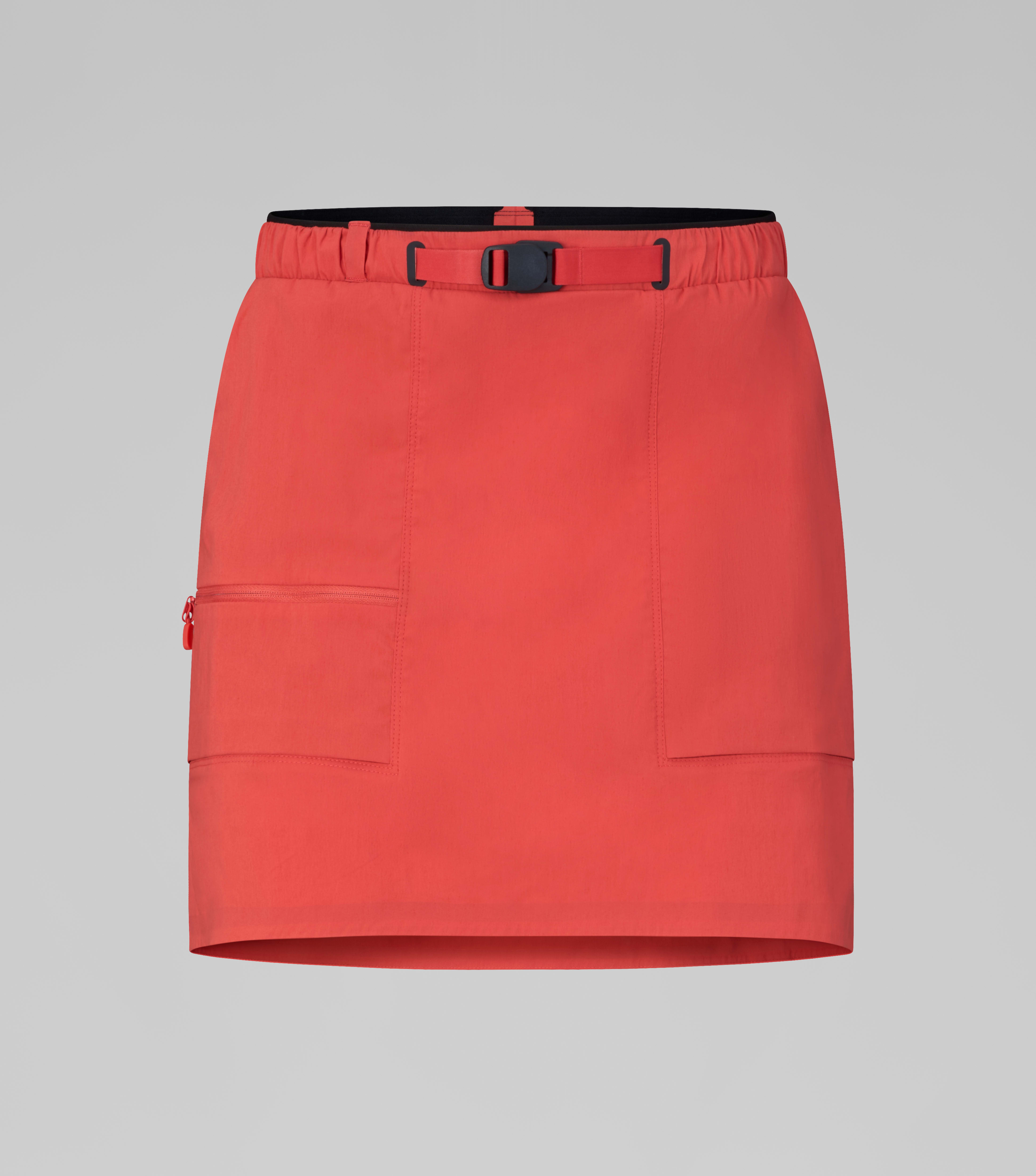 Packshot front image of femund cotton Skirt Paprika red