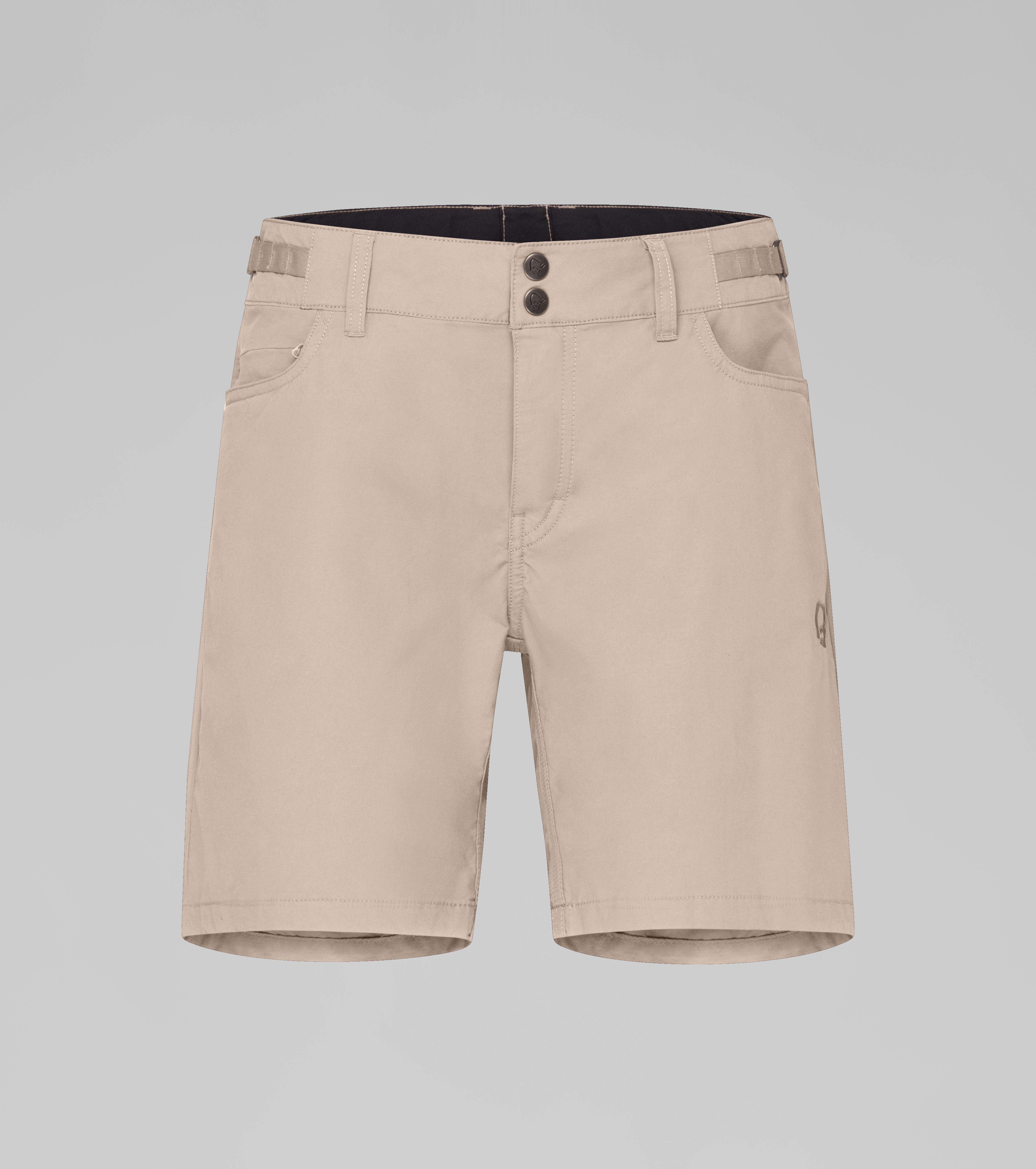Packshot front image of femund cotton Shorts Pure Cashmere White