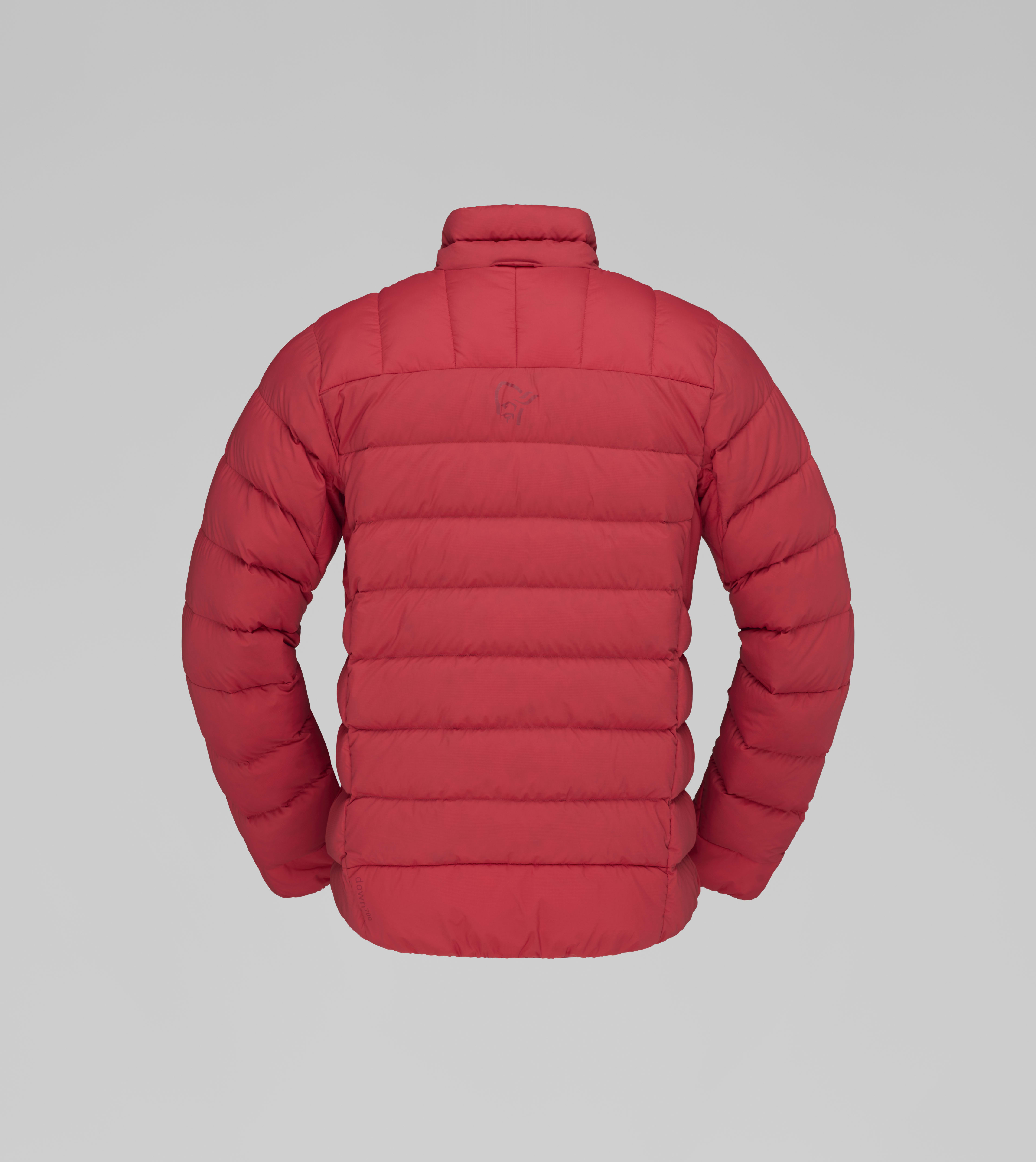 Packshot back image of femund down700 Jacket Scarlet Sage